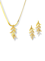 Leaf Cluster Jewelry Set