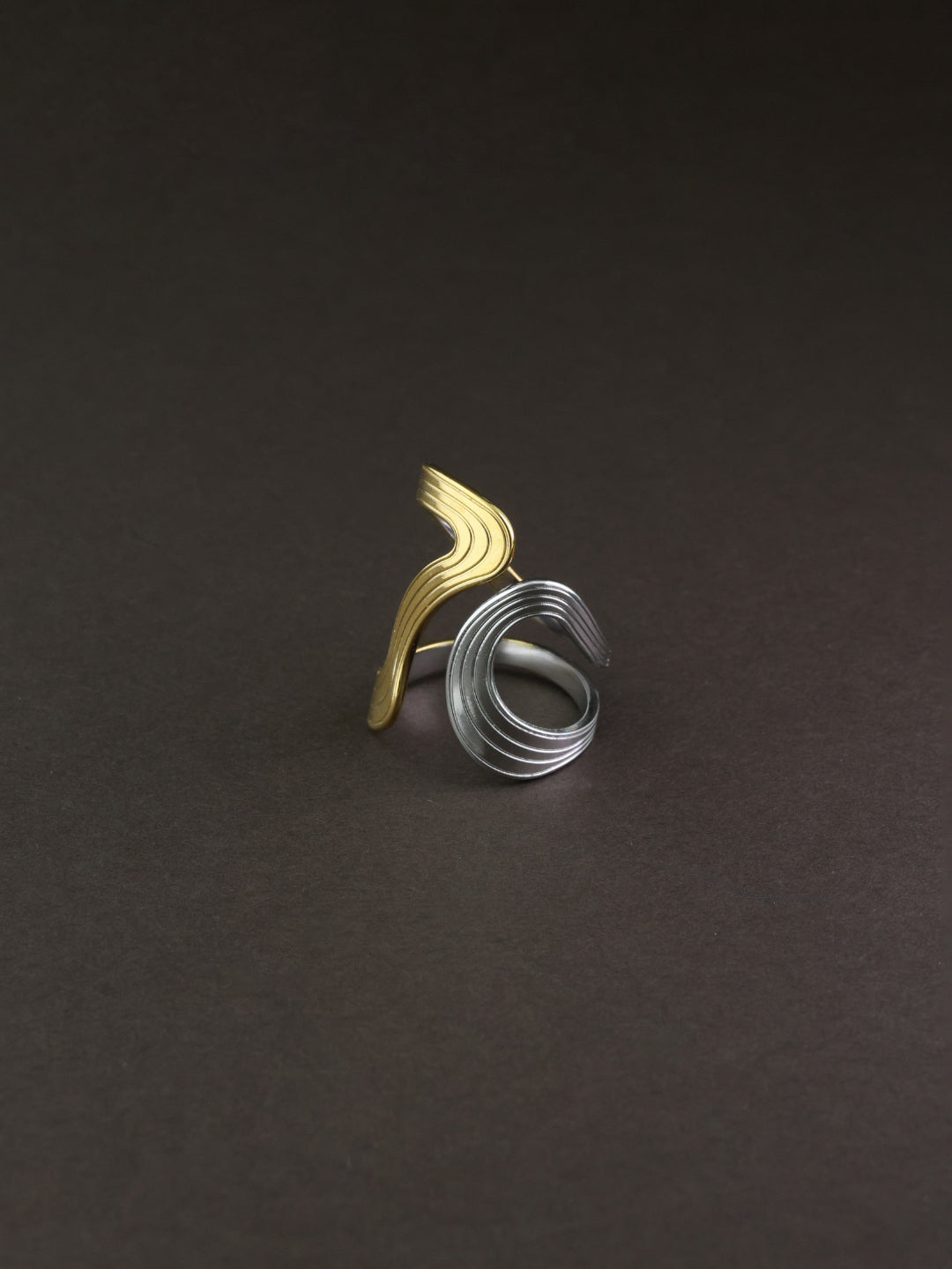 Twin Curve Open Ring
