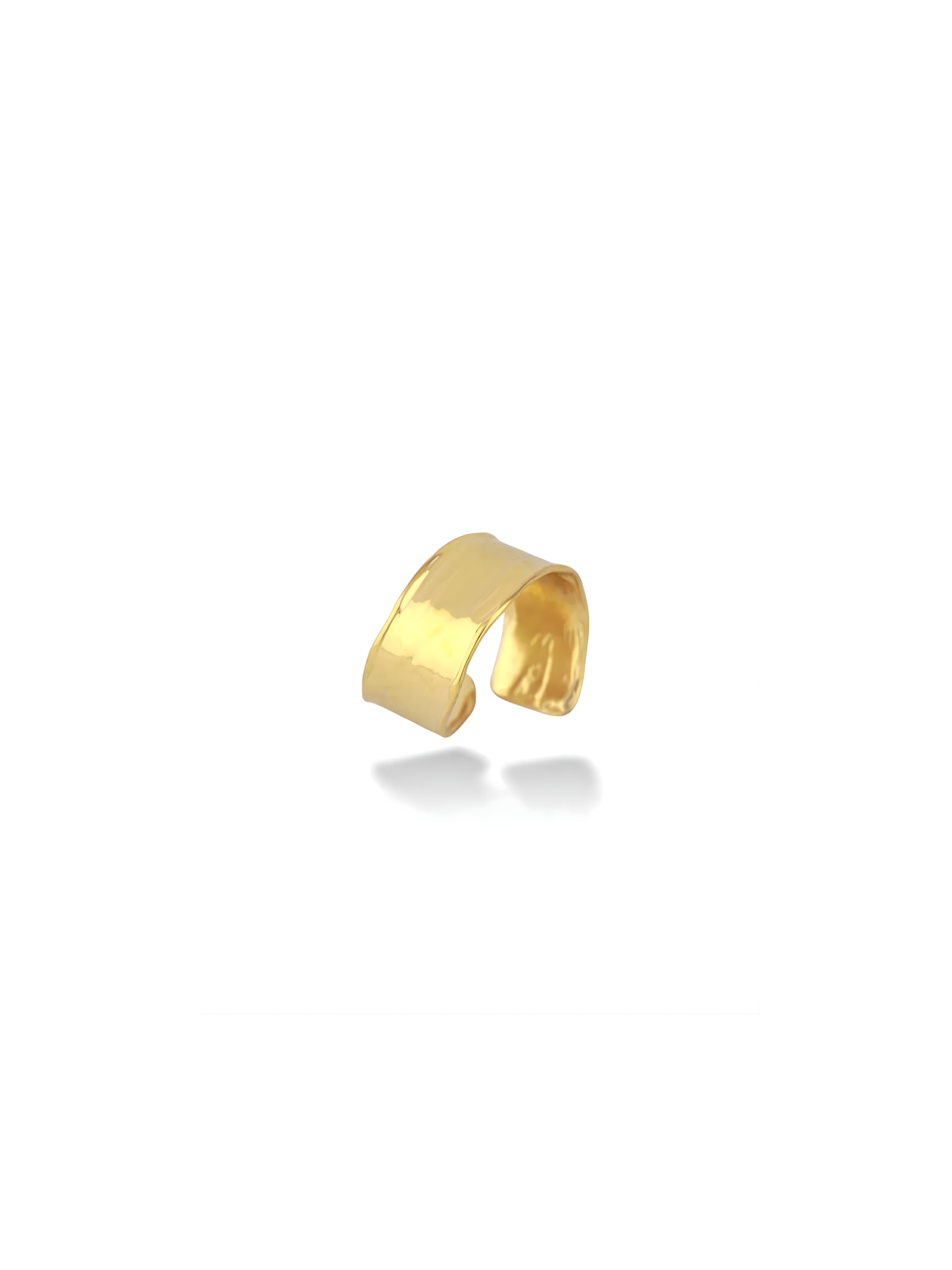 Hammered Open Band Ring