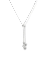 Double Heart Lariat Necklace