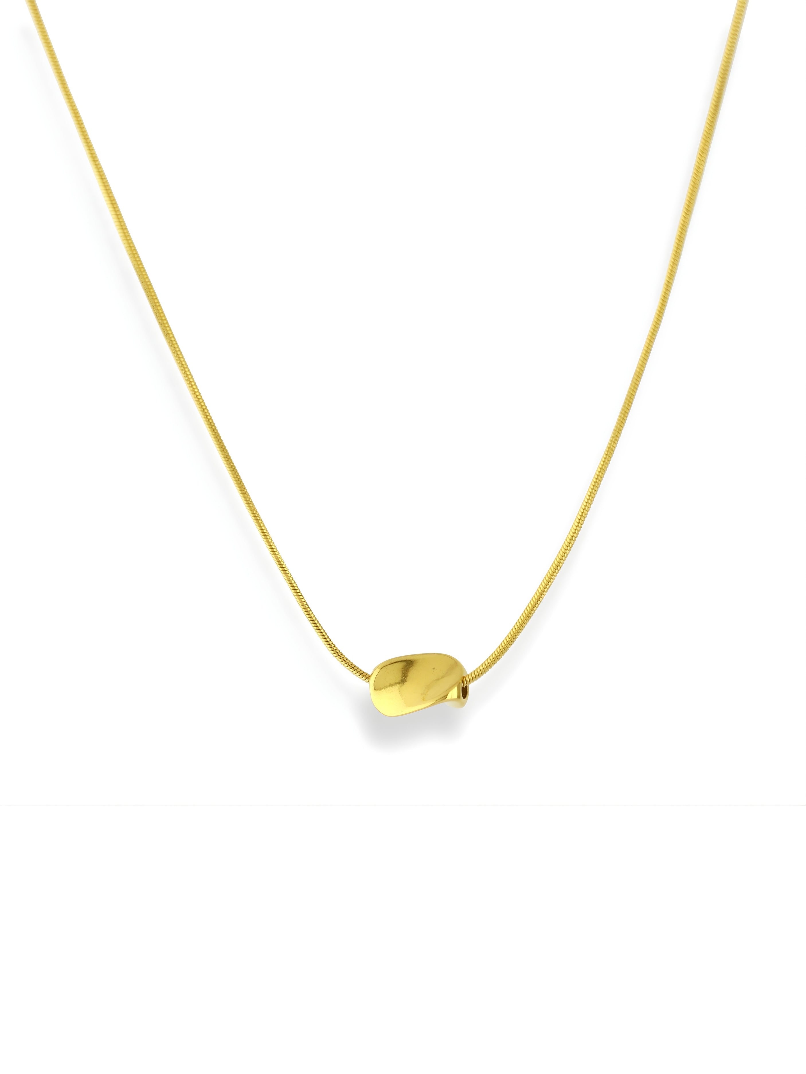 Minimal snake curve pendant