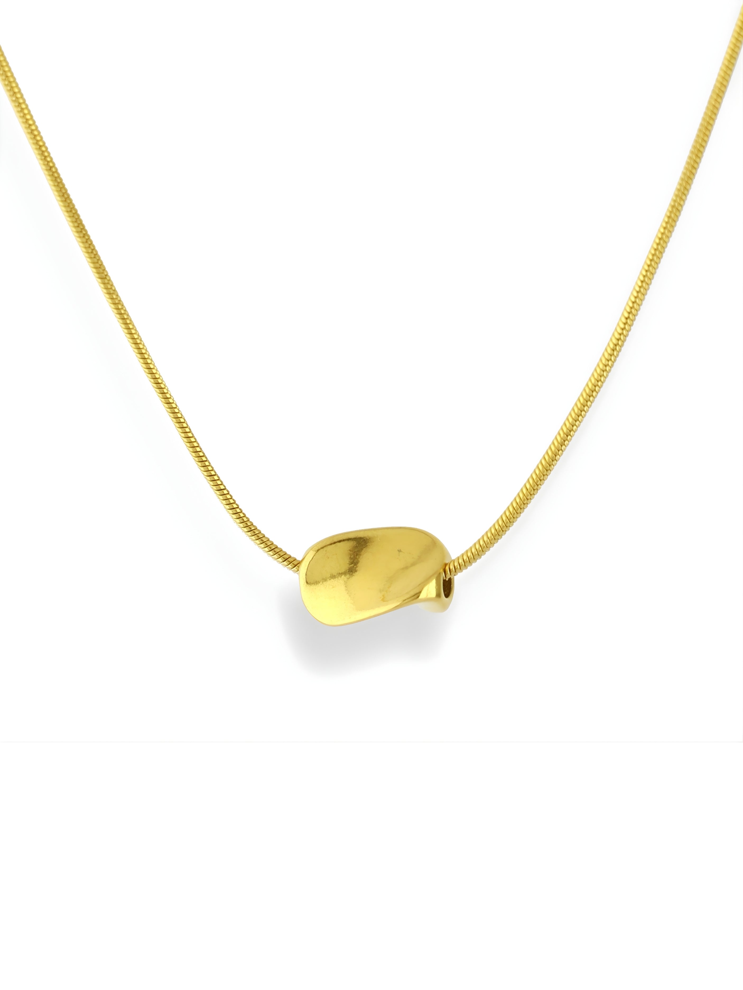 Minimal snake curve pendant