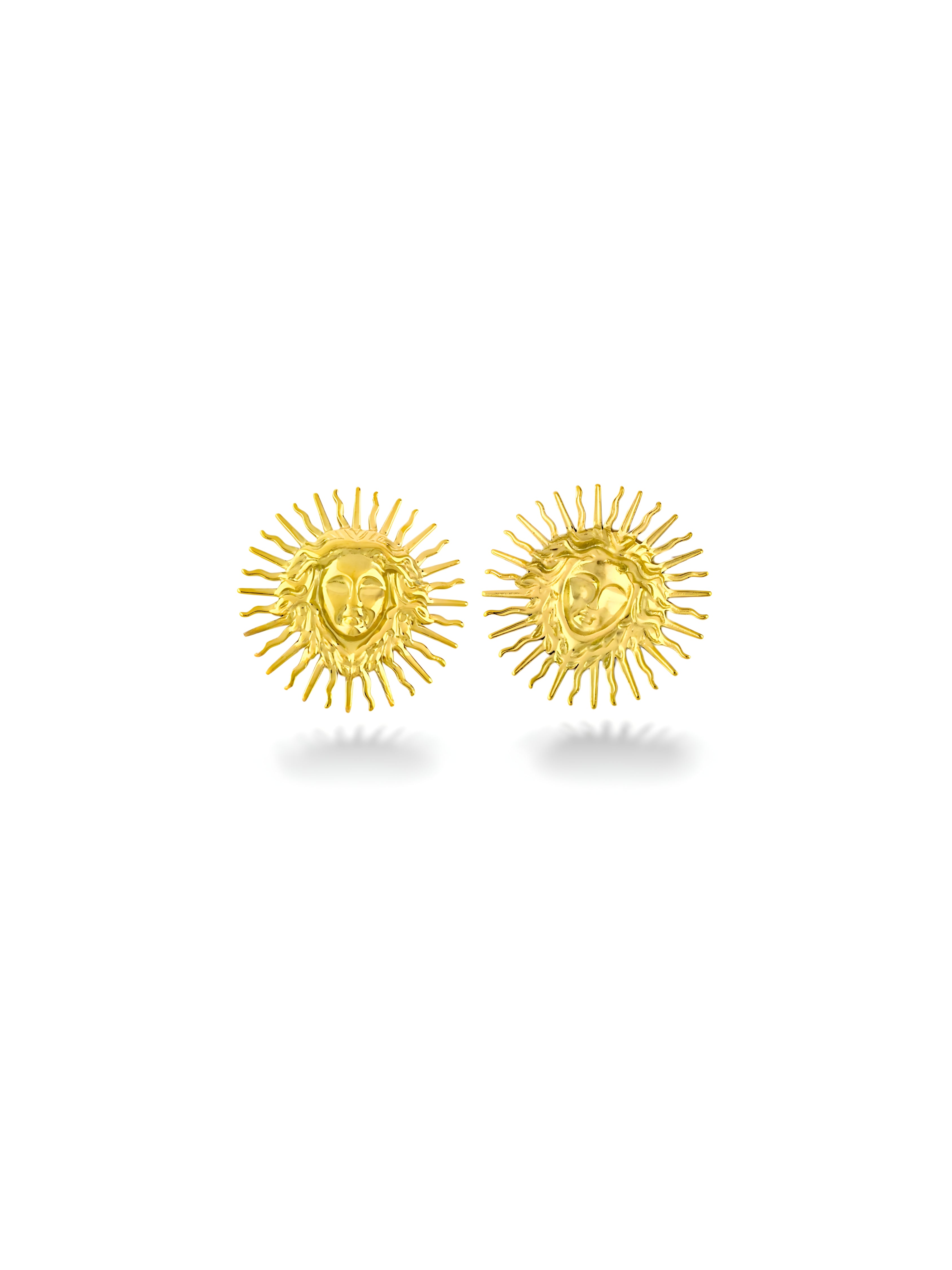 Sun Face Earring
