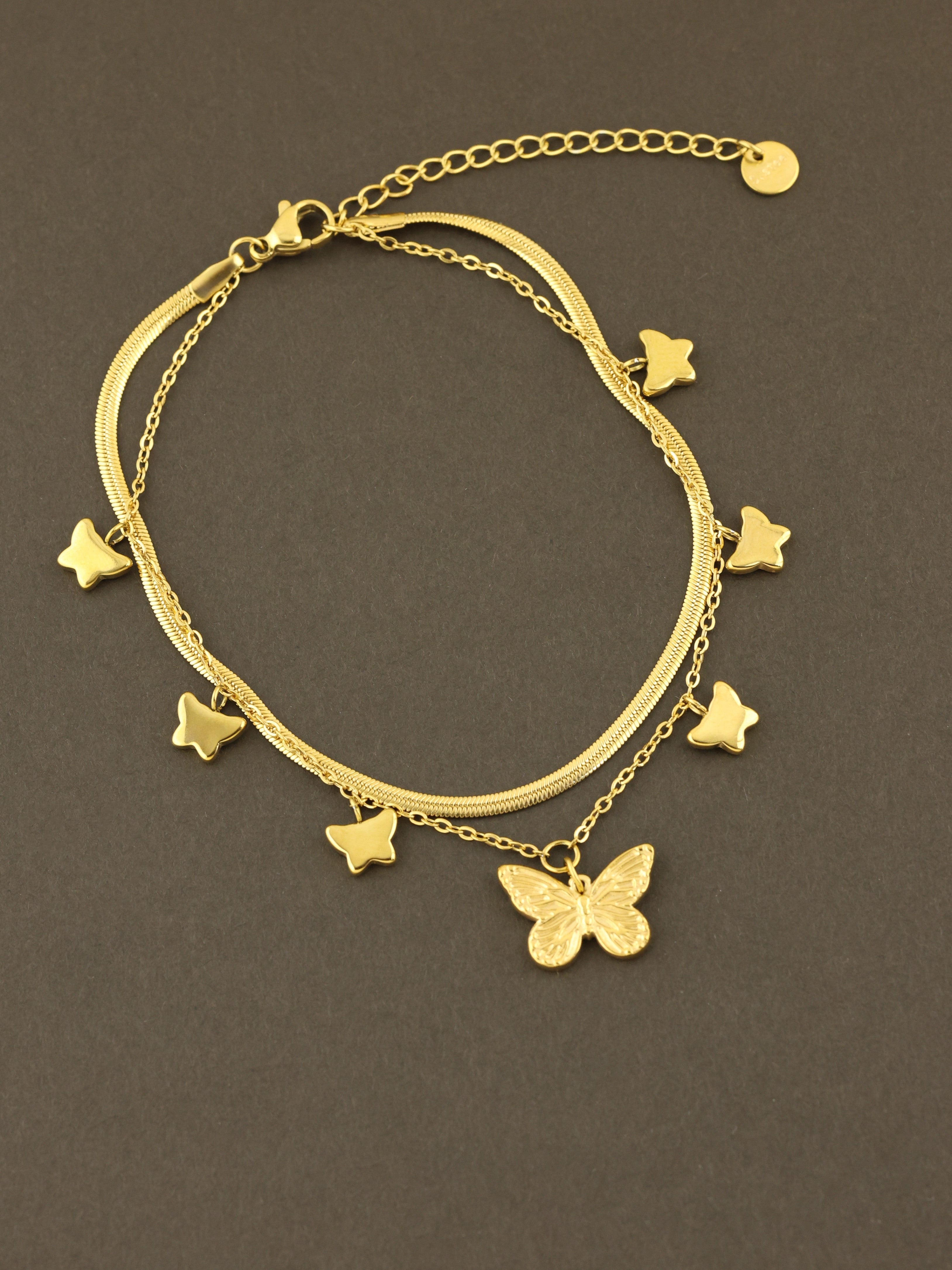 Butterfly Charm Anklet
