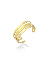 Triple Line Open Bangle
