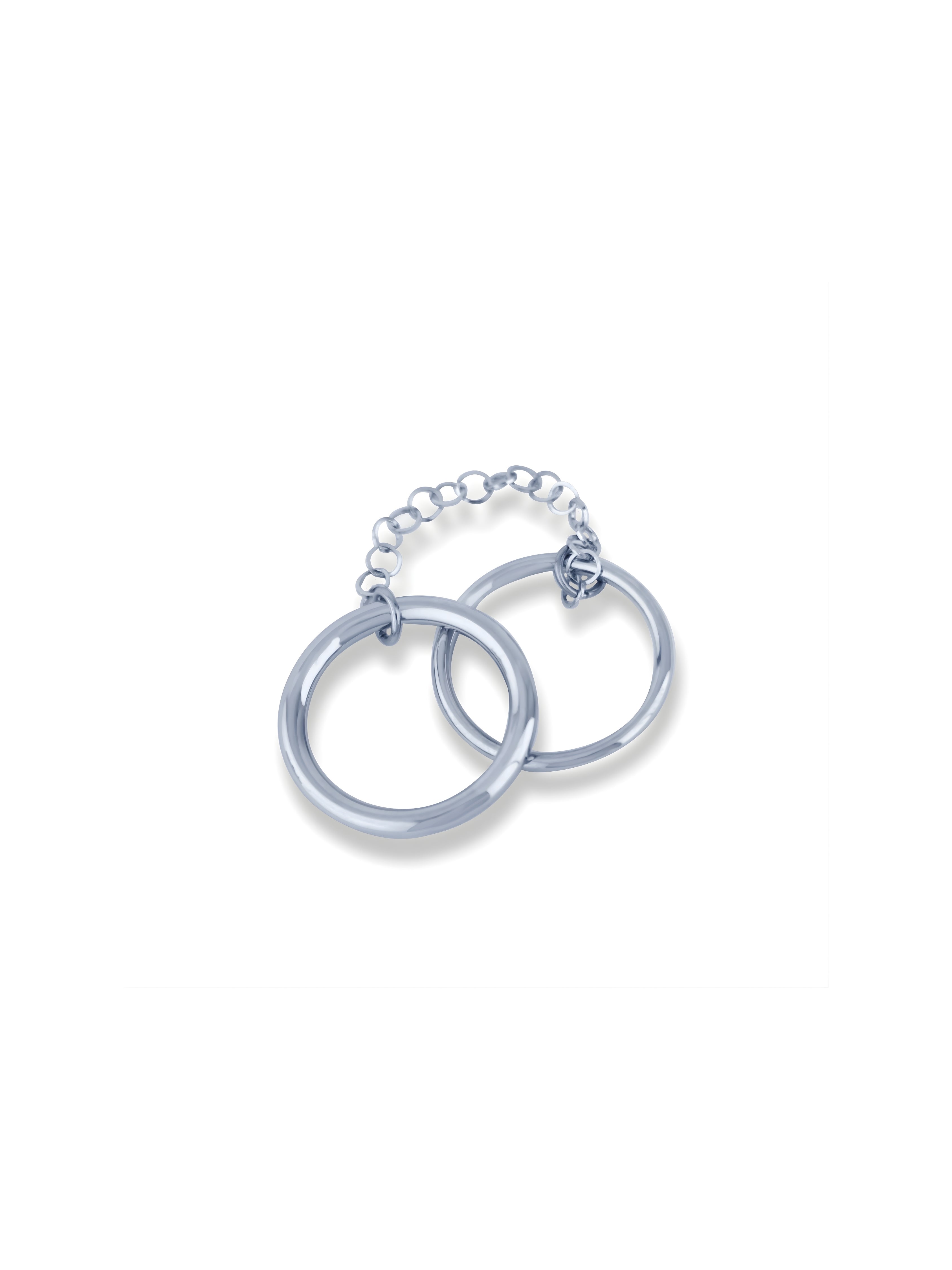 Twin Knot Linked Ring