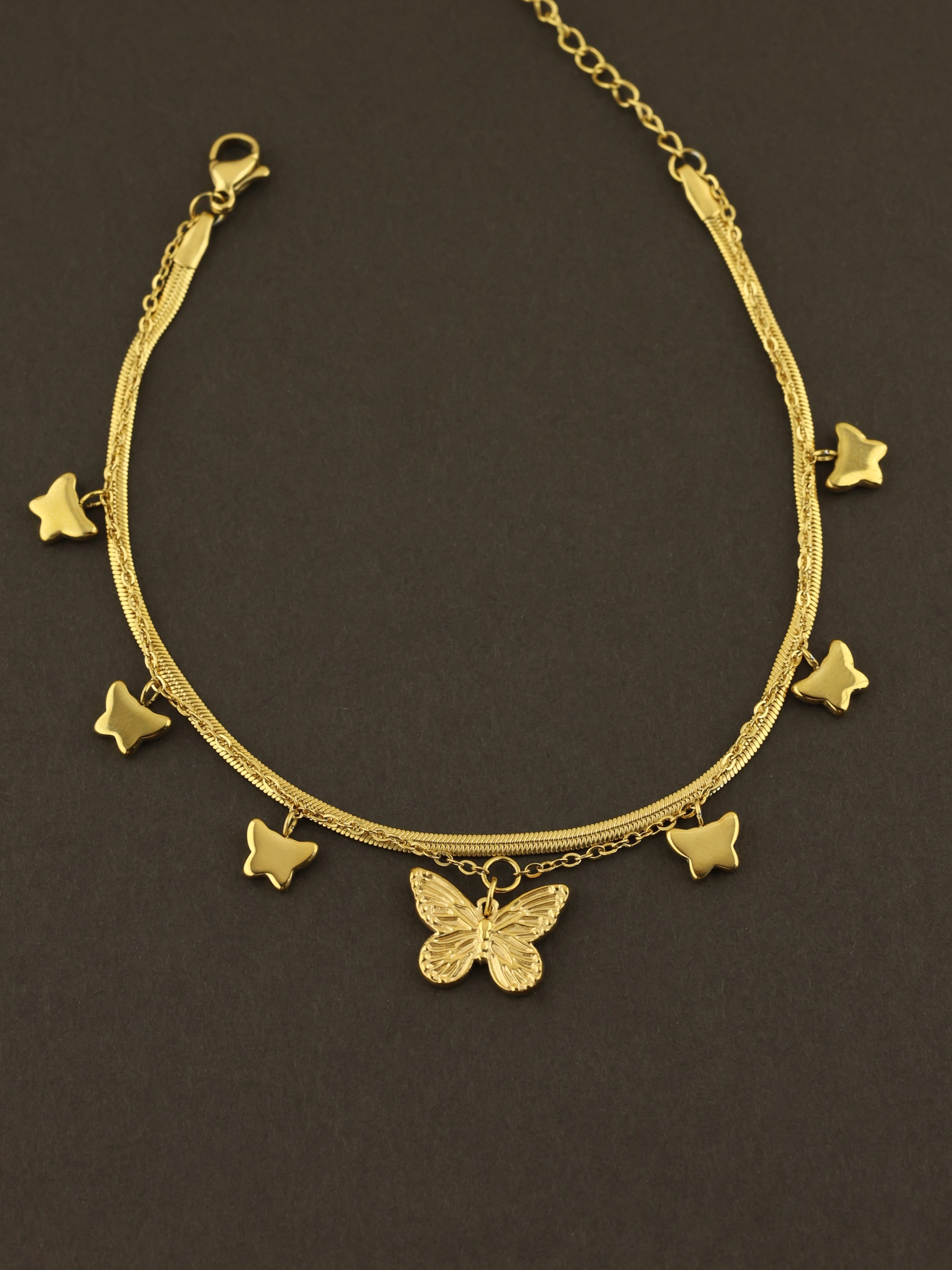 Butterfly Charm Anklet