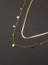Solar Cascade Layered Necklace