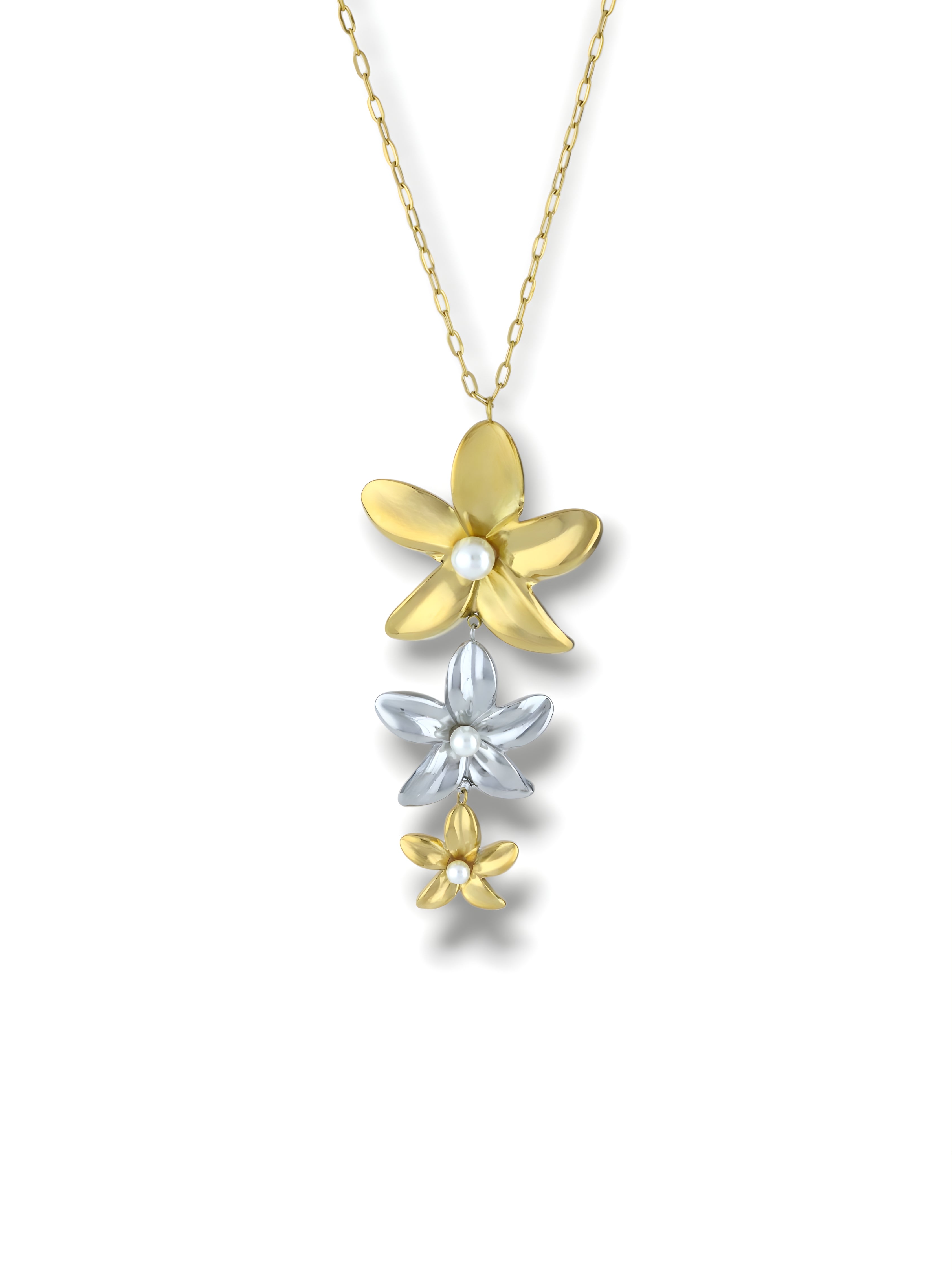 Triple Blossom Necklace