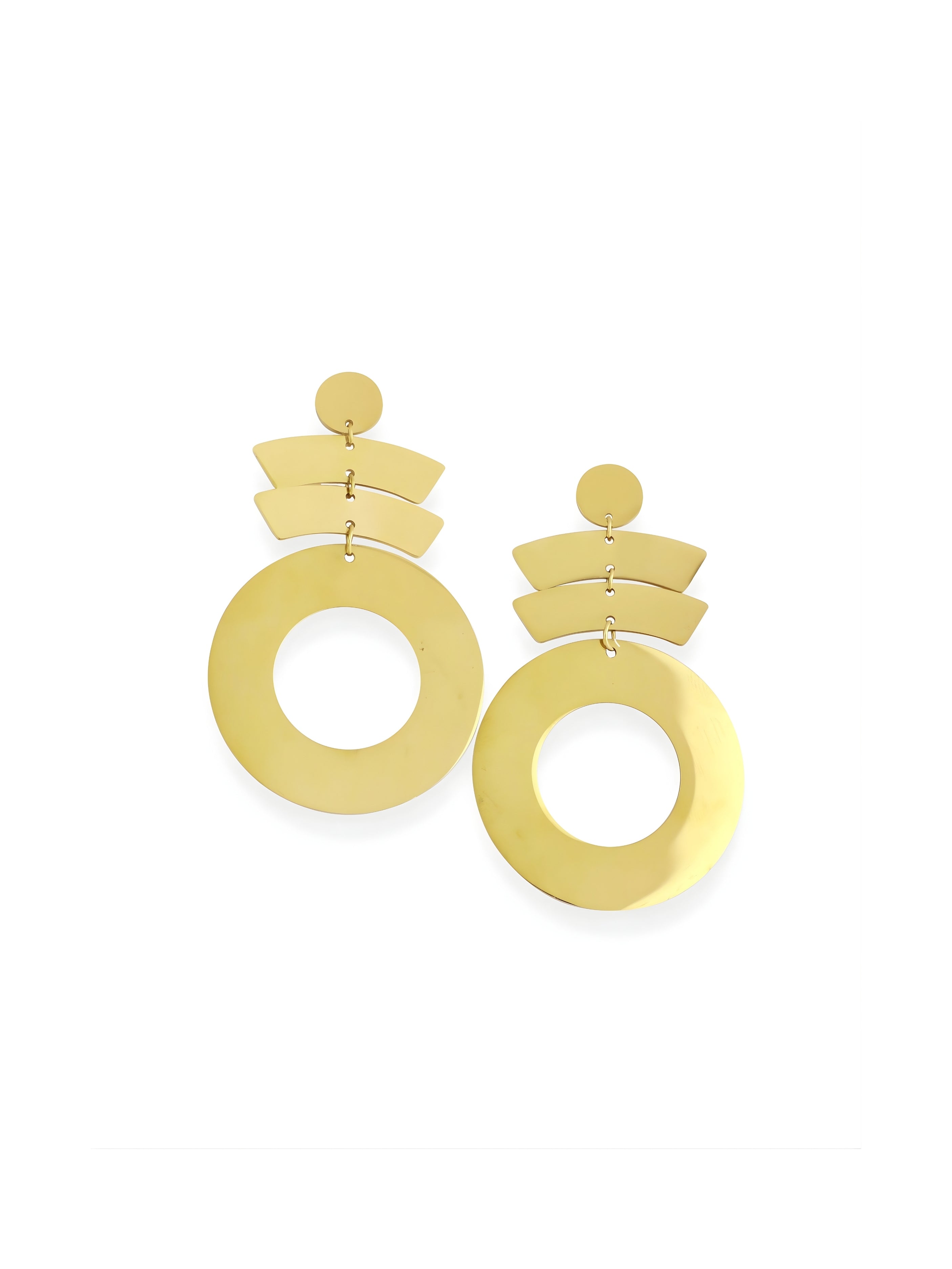 Geometric Circle Bar Jewelry Set