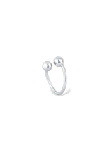 Twin Sphere Open Ring