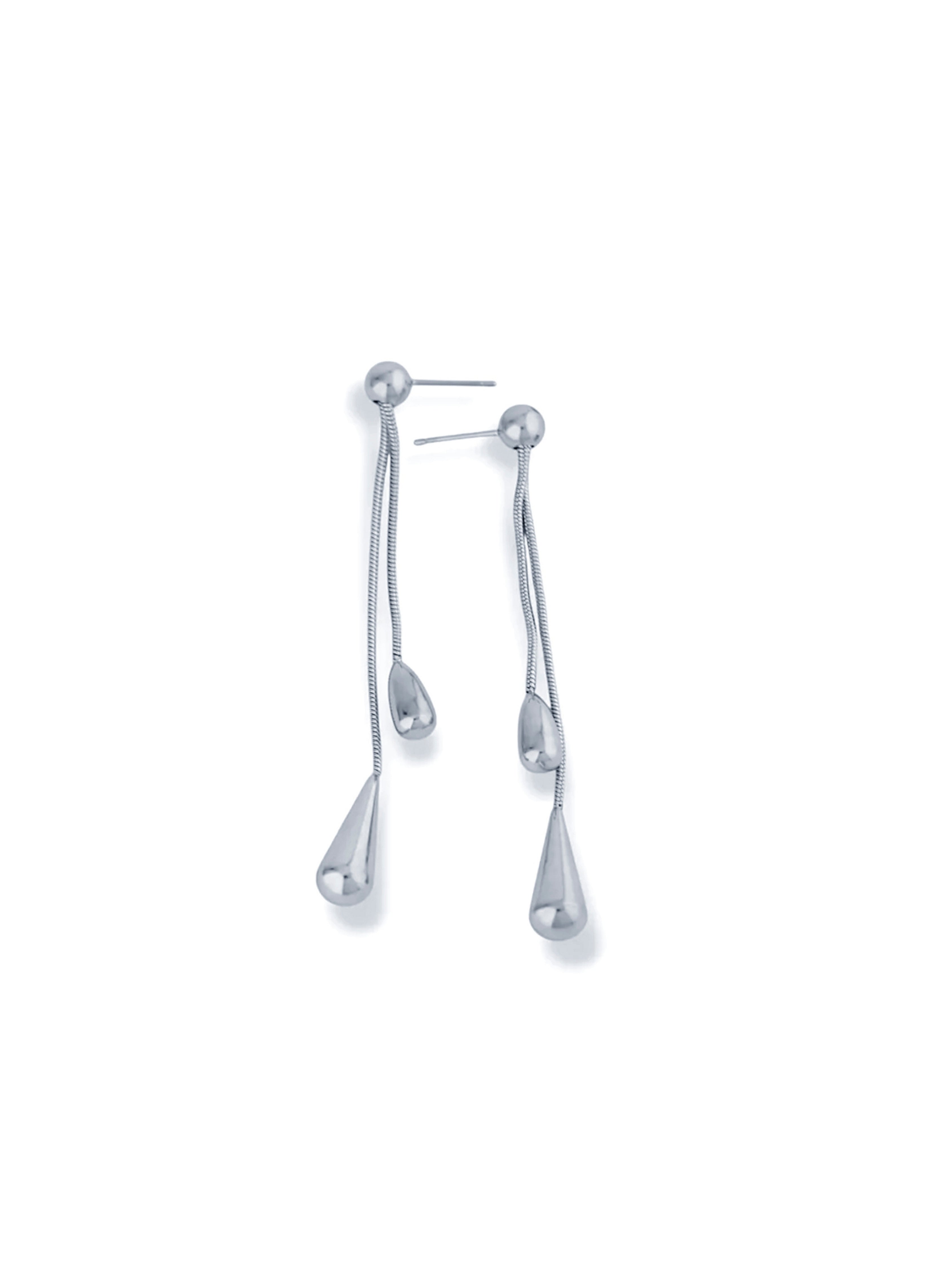 Silver Tear Drop Earrings