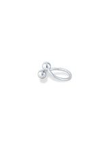 Twin Sphere Open Ring