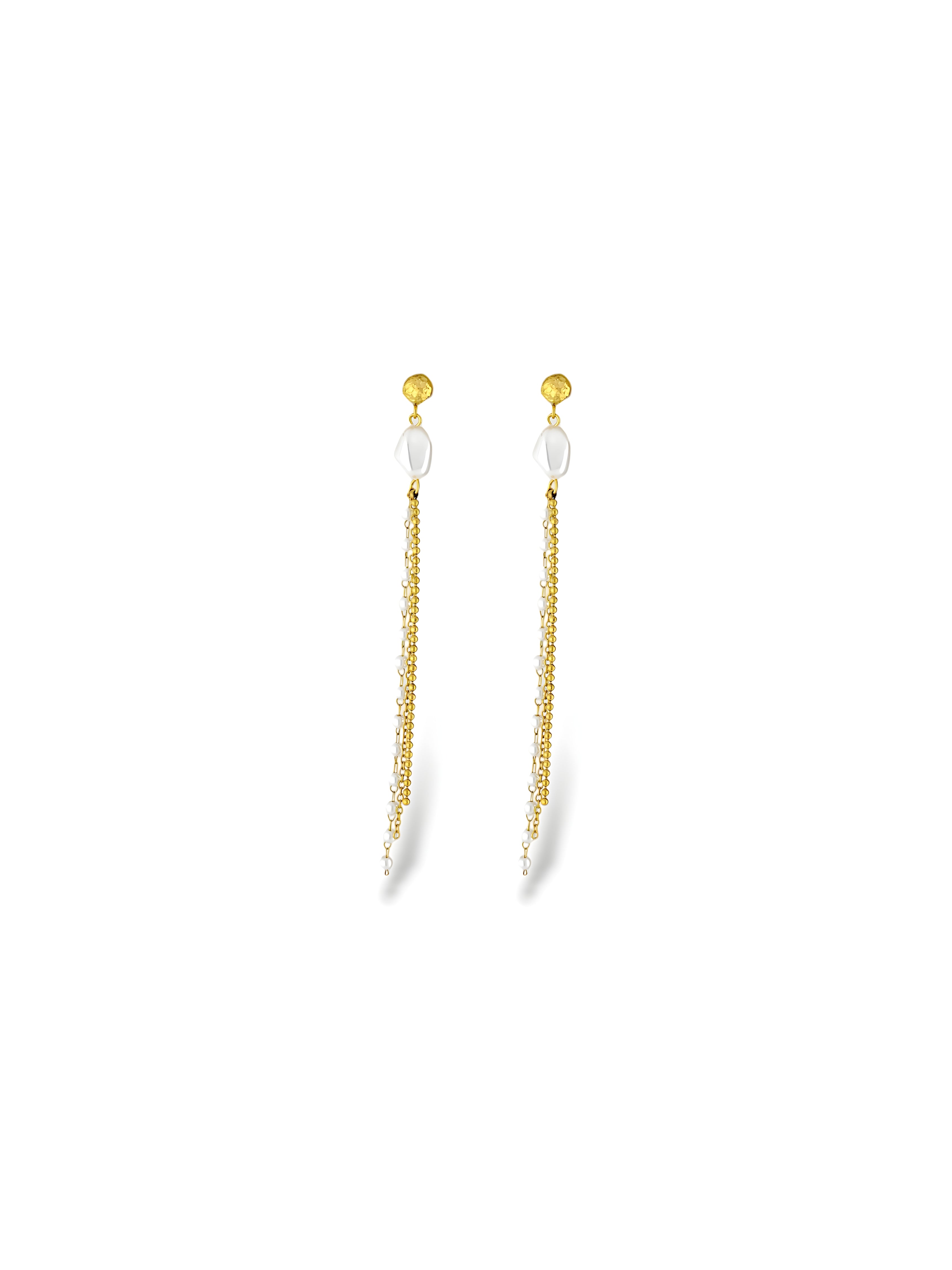 Beaded Cascade Drop Earrings