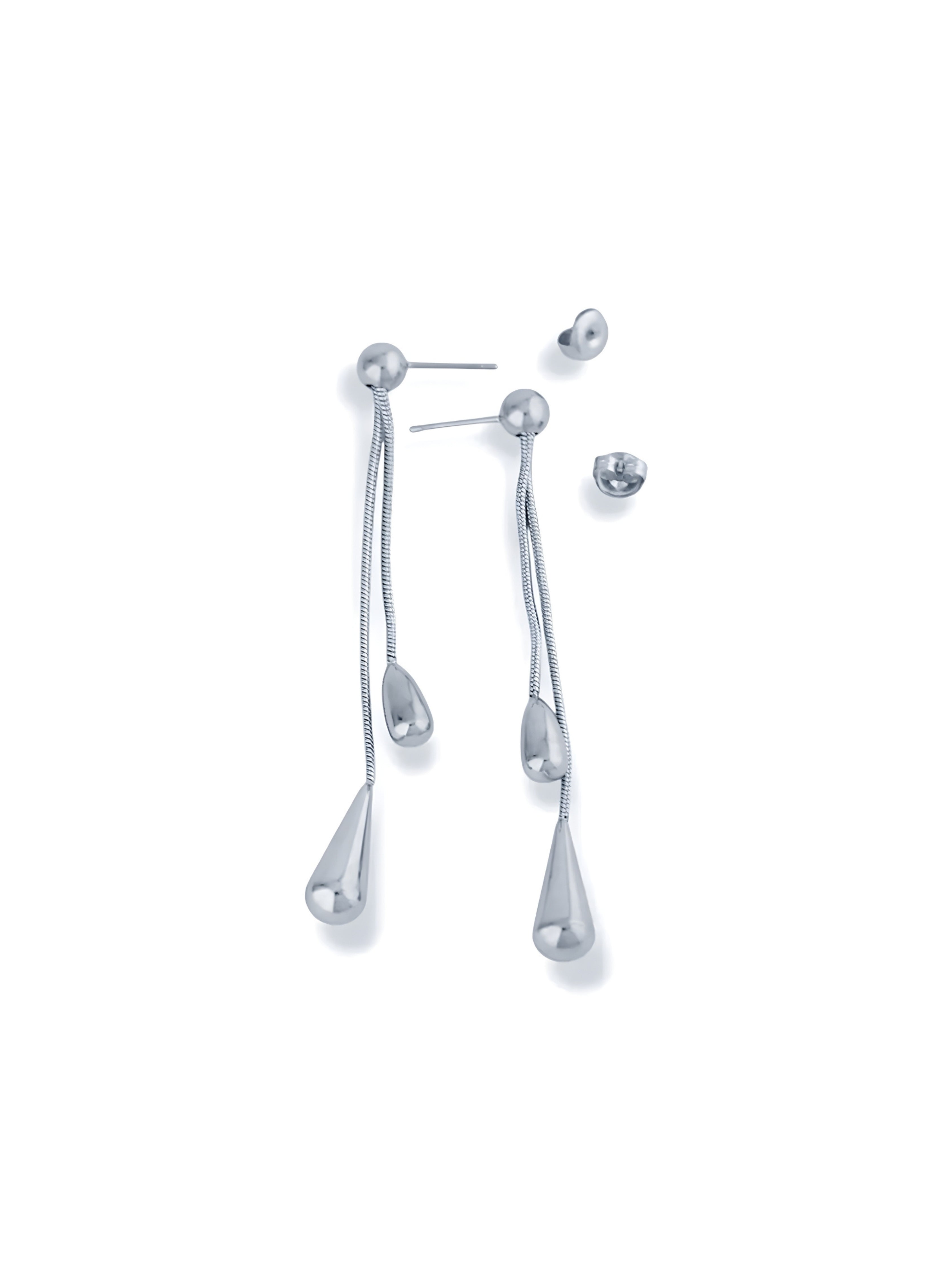 Silver Tear Drop Earrings