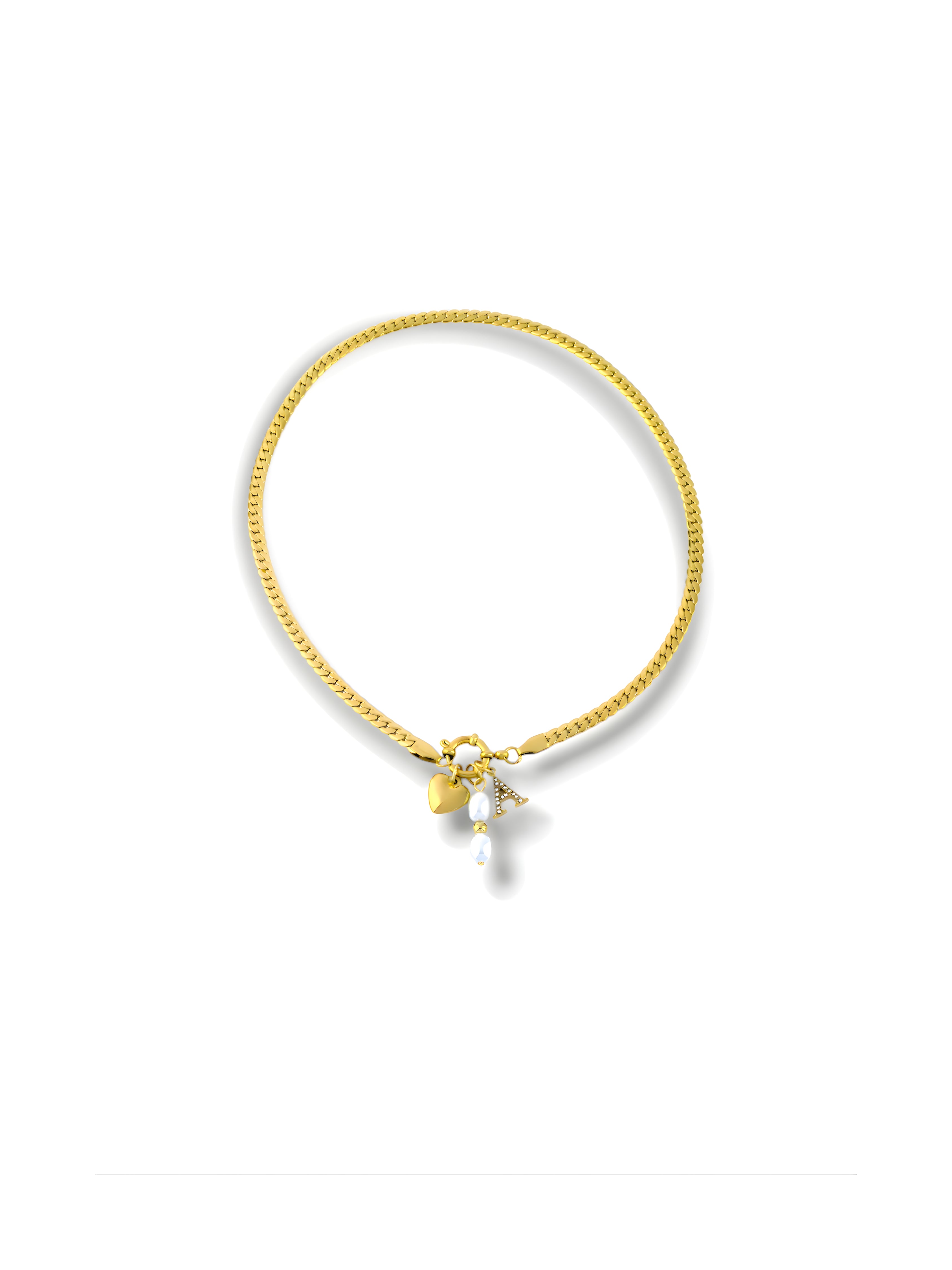 Signature Initial Herringbone Necklace