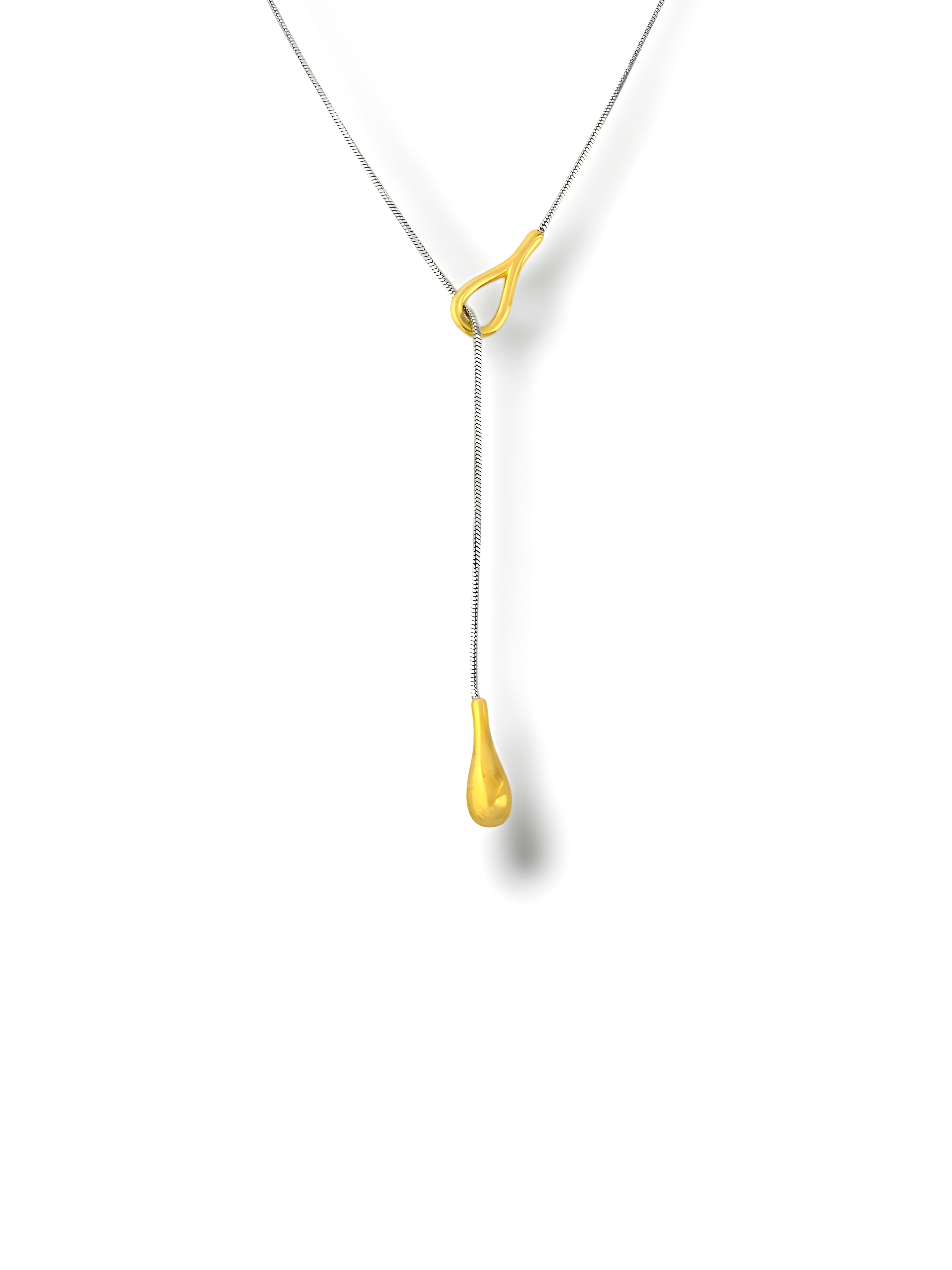Droplet Lariat Necklace