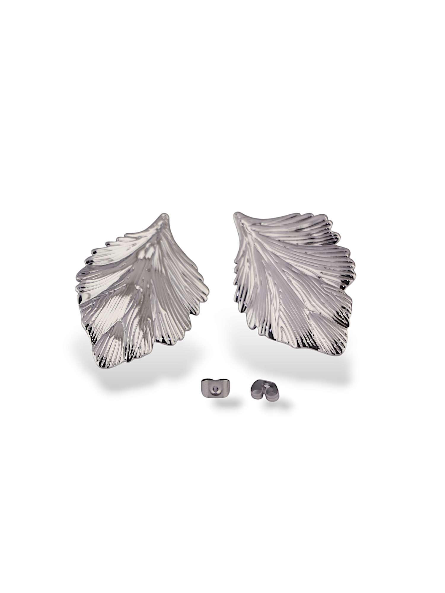 Leaf Shaped Statement Earrings