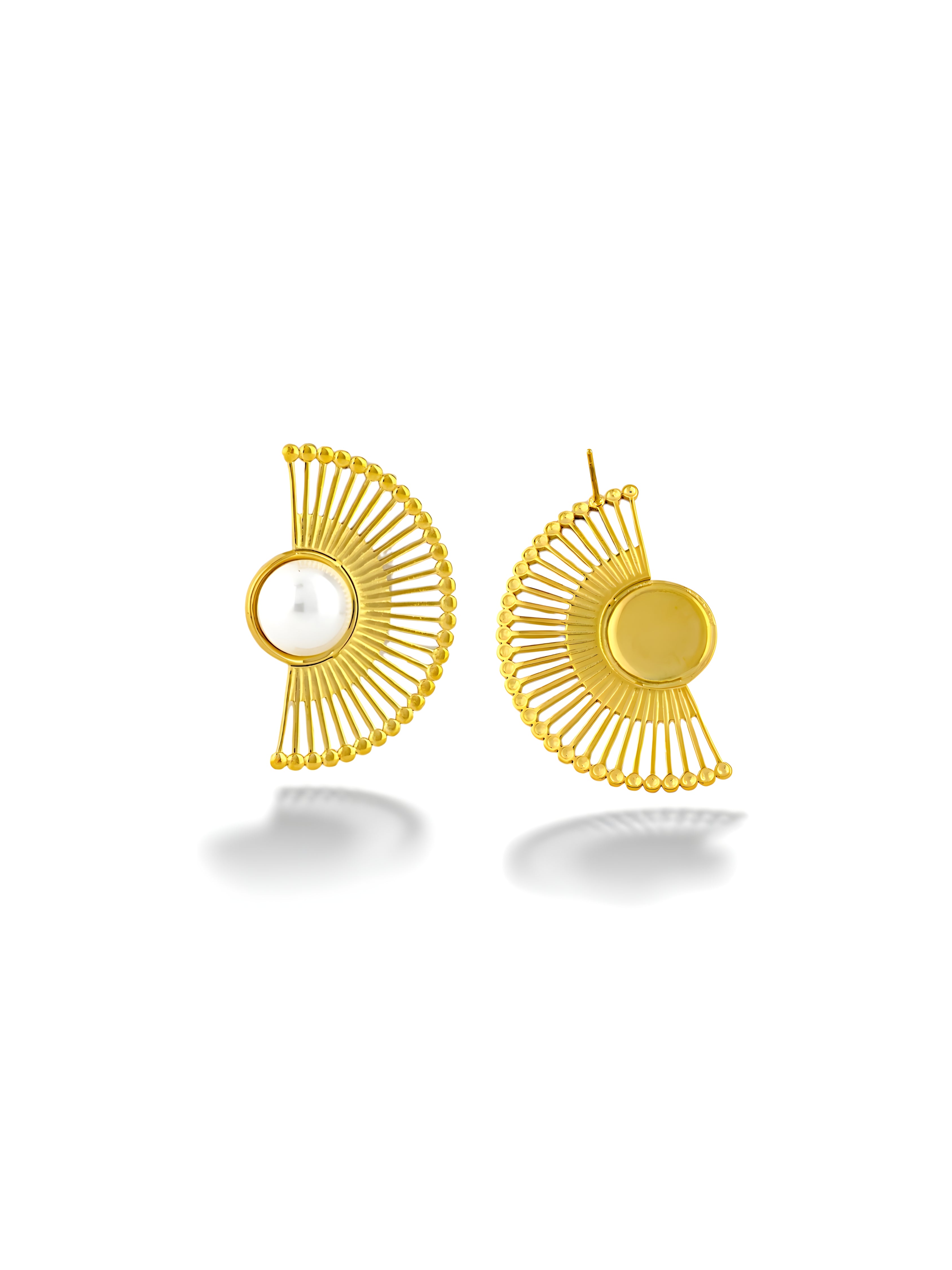 Pearl Fan Earring