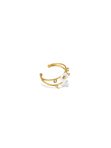 Pearl Ova Open Ring