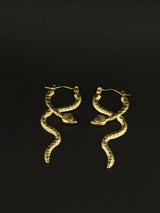 Snake Hoop Earrings