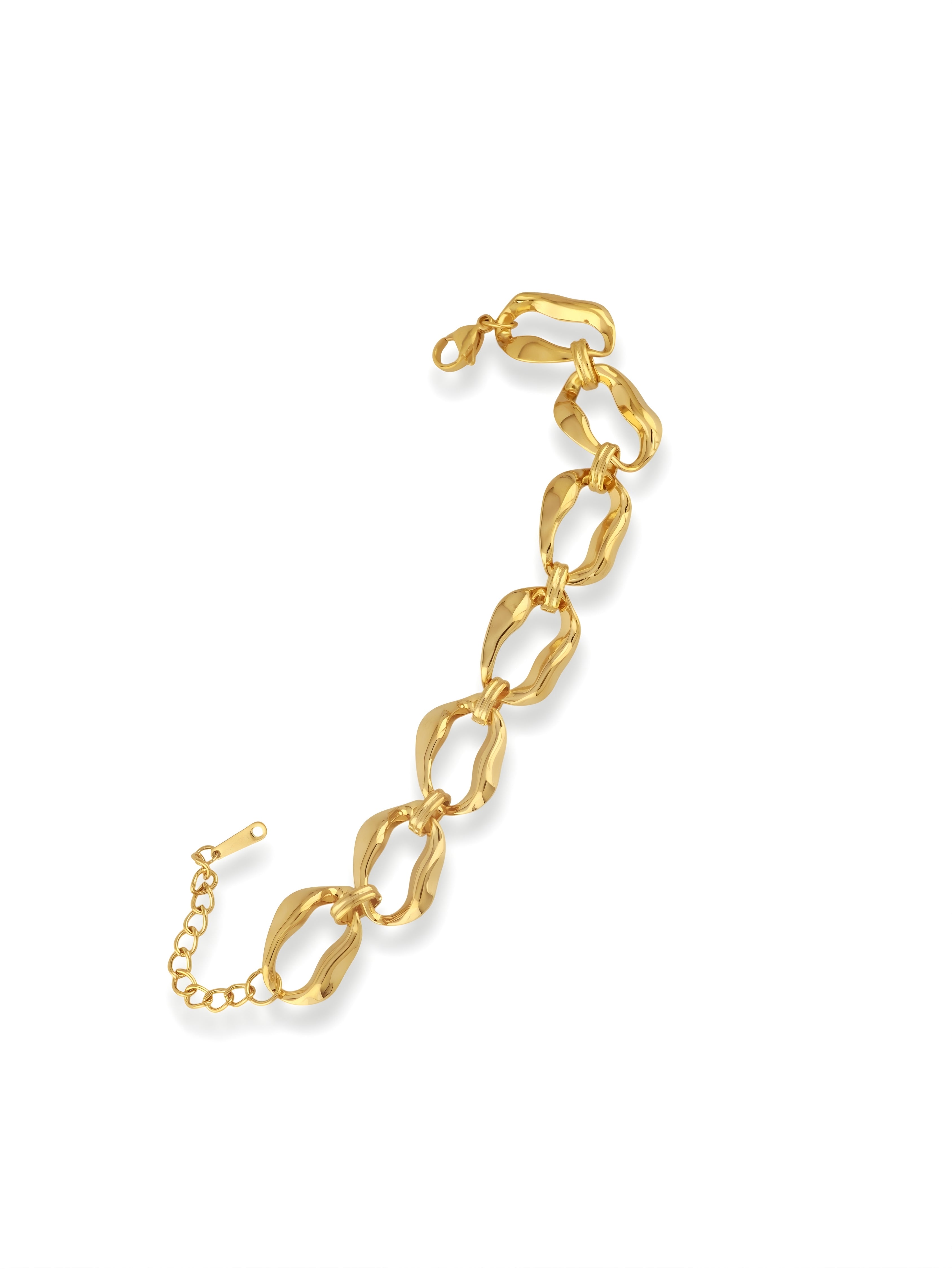 Soft Wavy Links Bracelet