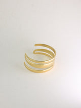 Triple Line Open Bangle