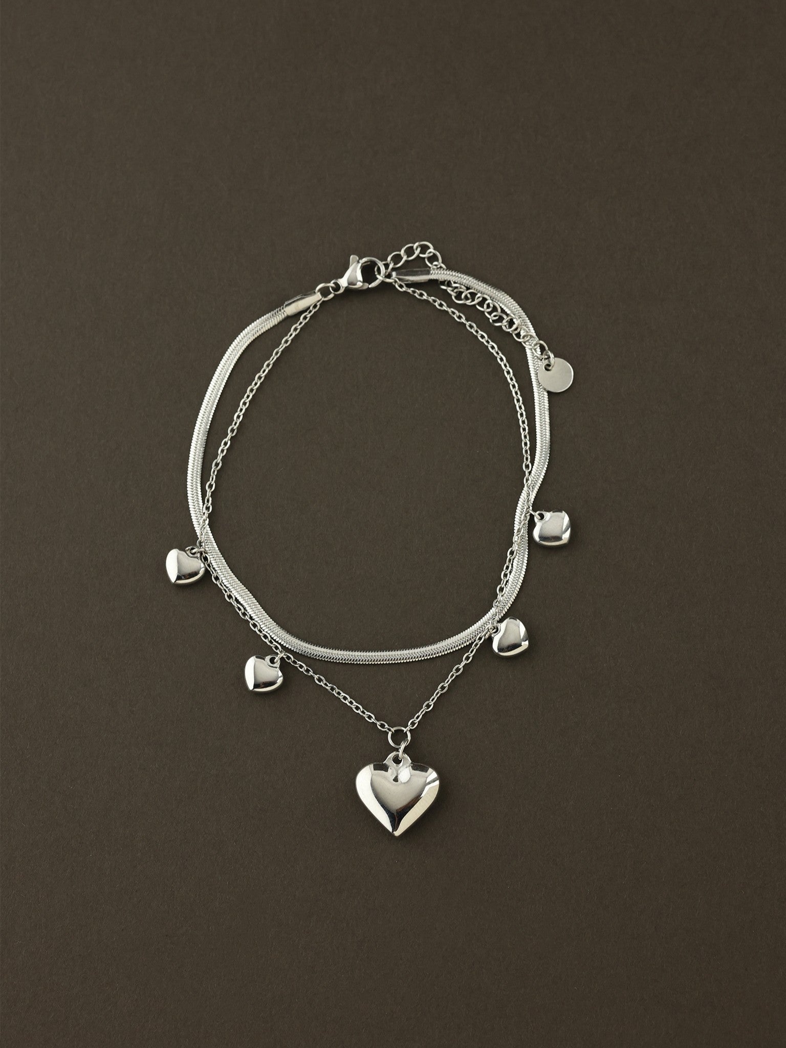 Heart Charm Anklet