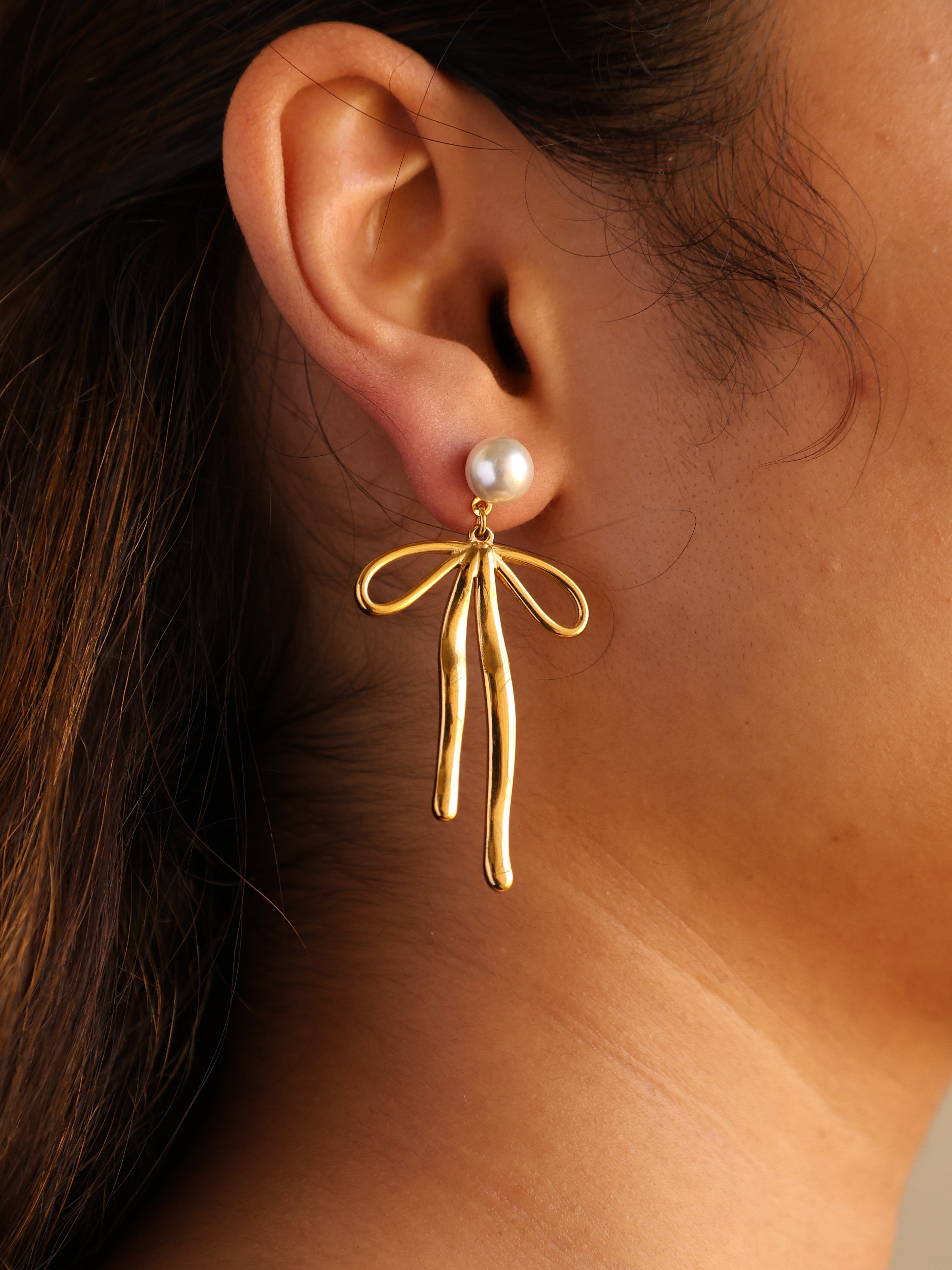 Bow Ribbon Earrings
