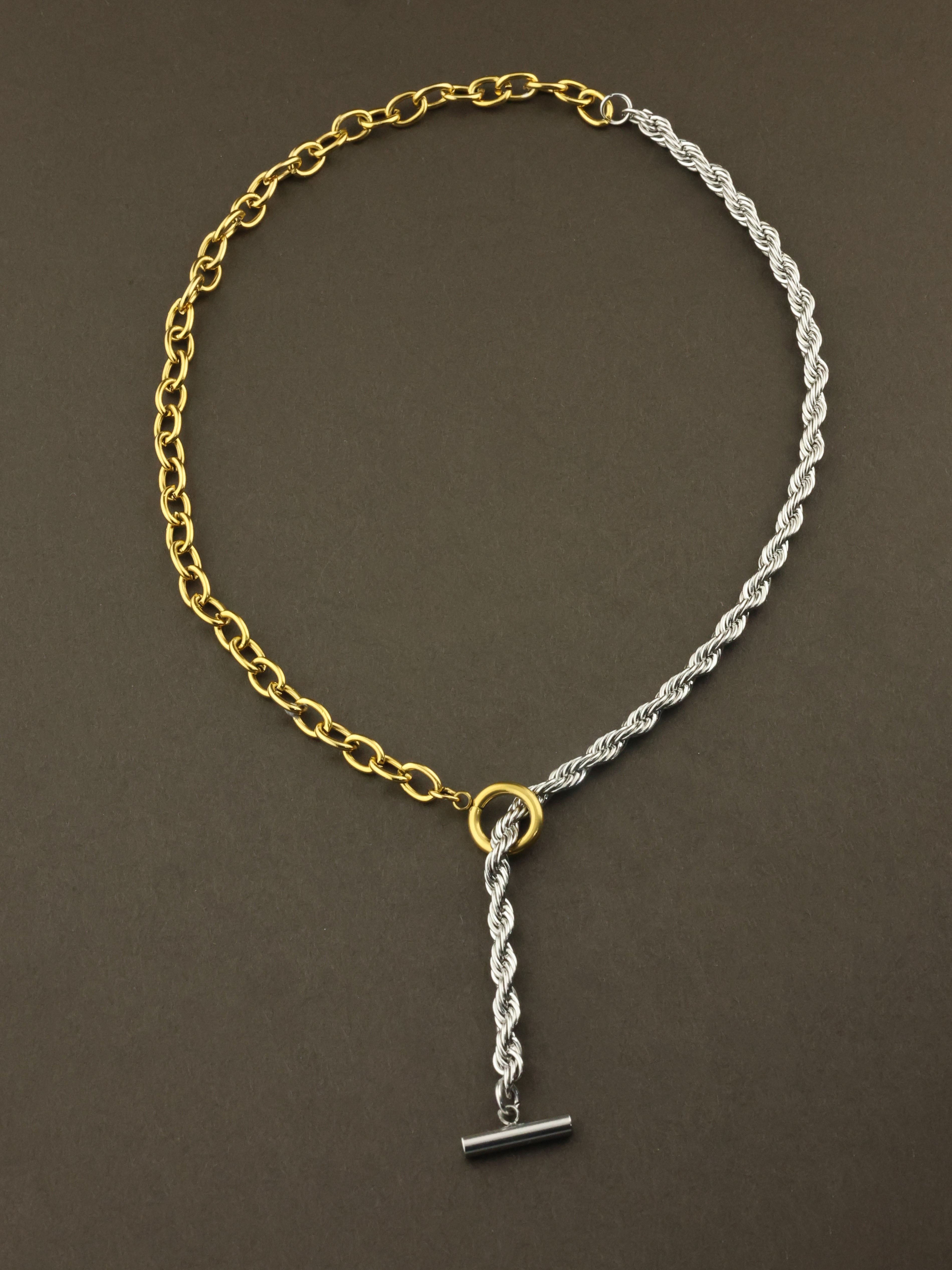 Bar Drop Chain Necklace