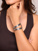 Twin Double Band Bangle