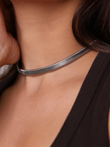Modern Silver Serpent Choker