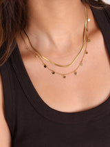 Solar Cascade Layered Necklace