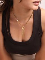 Zenith Prism Fringe Necklace