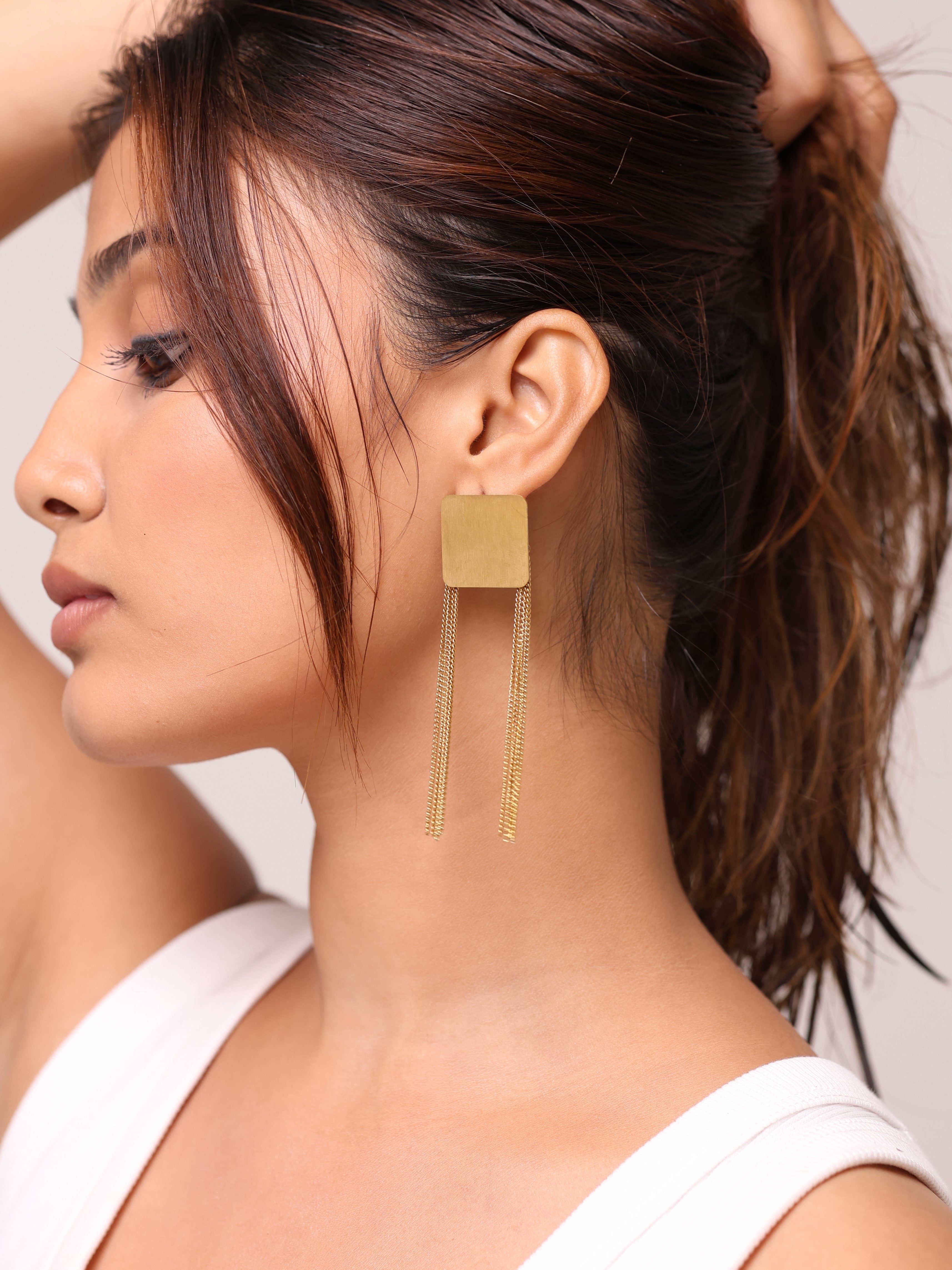 Architectural Tassel Earrings