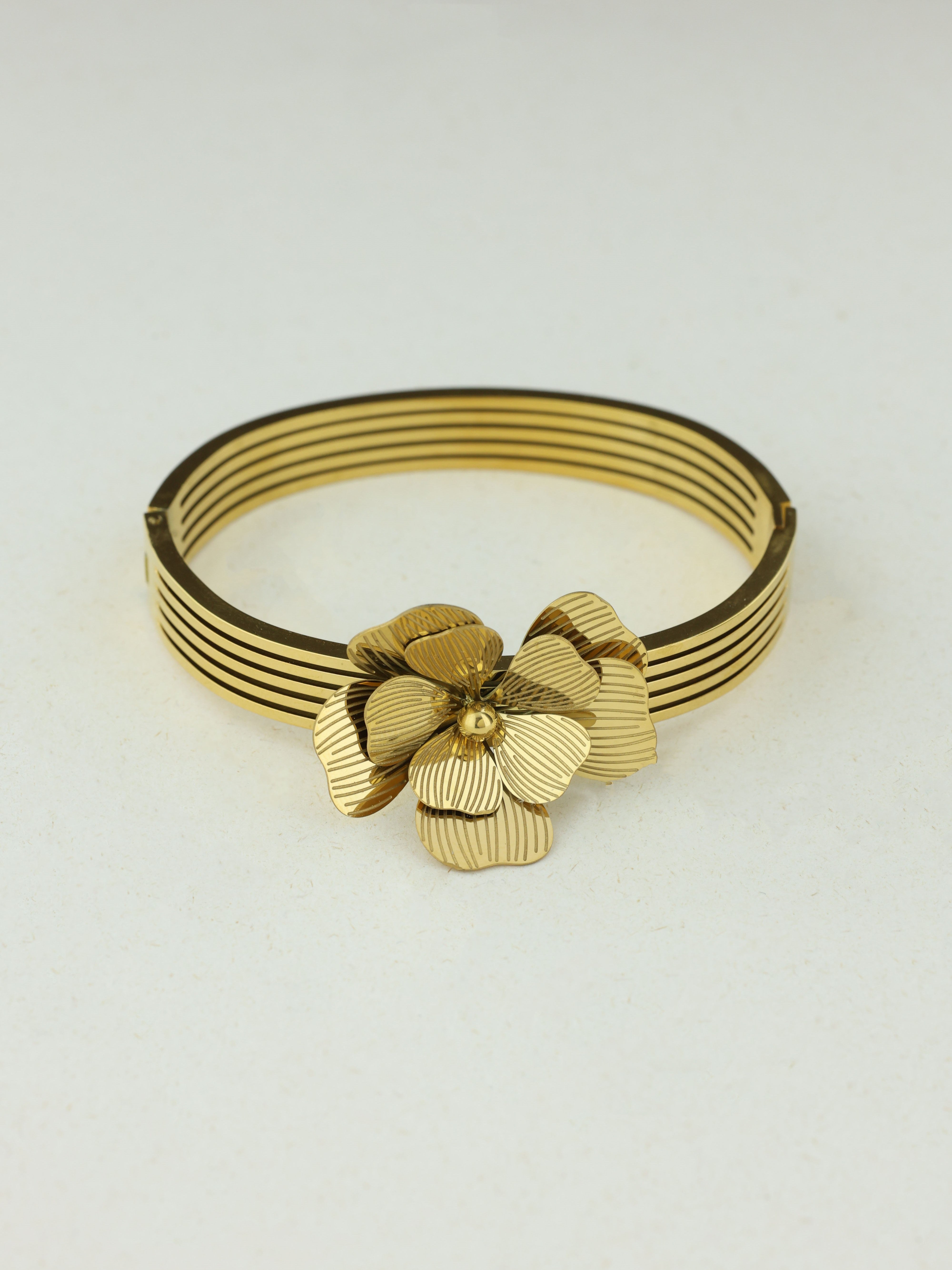 Floral Cuff Bangle