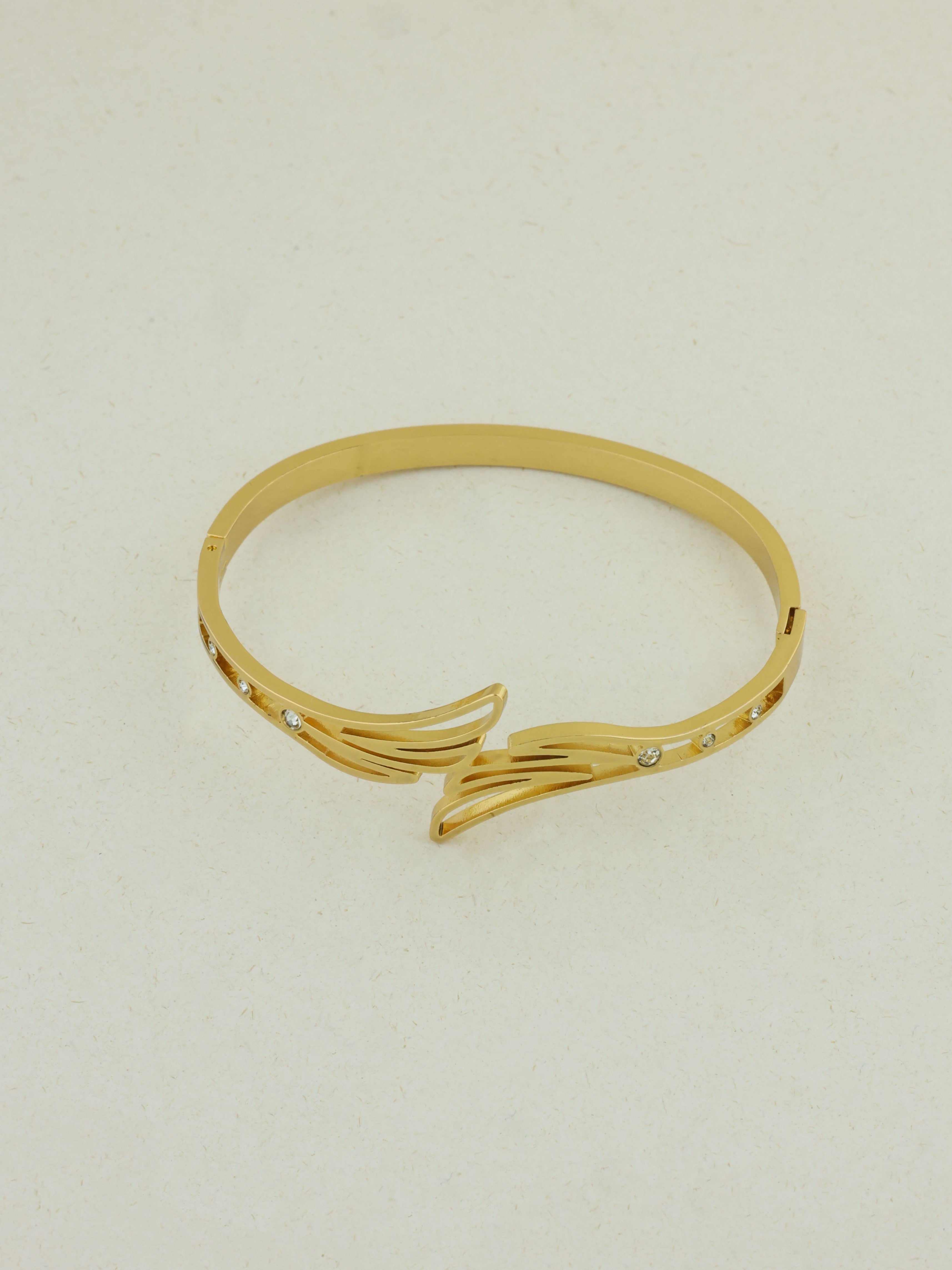 Gilded Plume Bangle