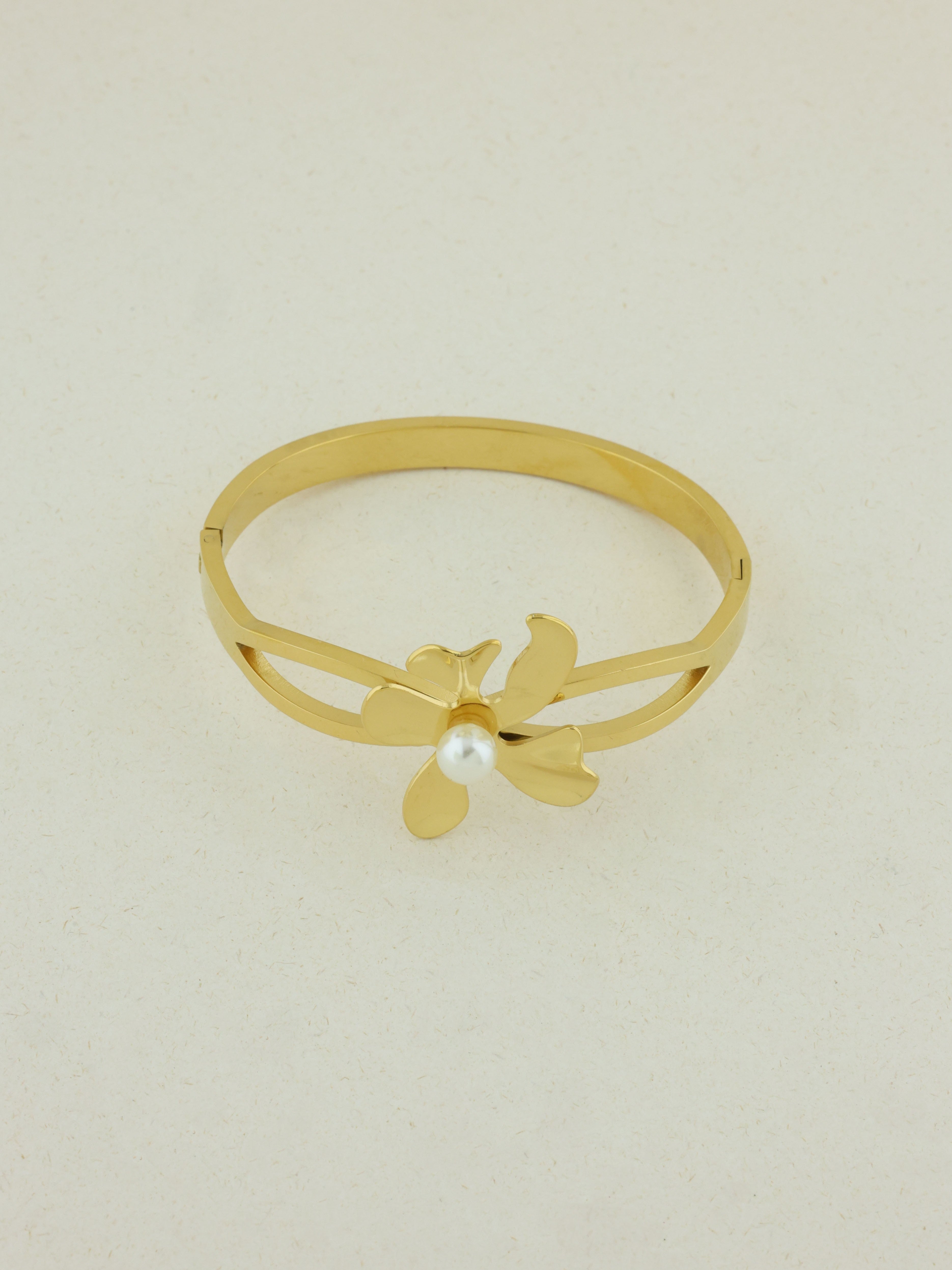 Golden Flare Cuff Bangle