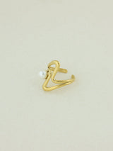 Ivory Pearl Wave Ring