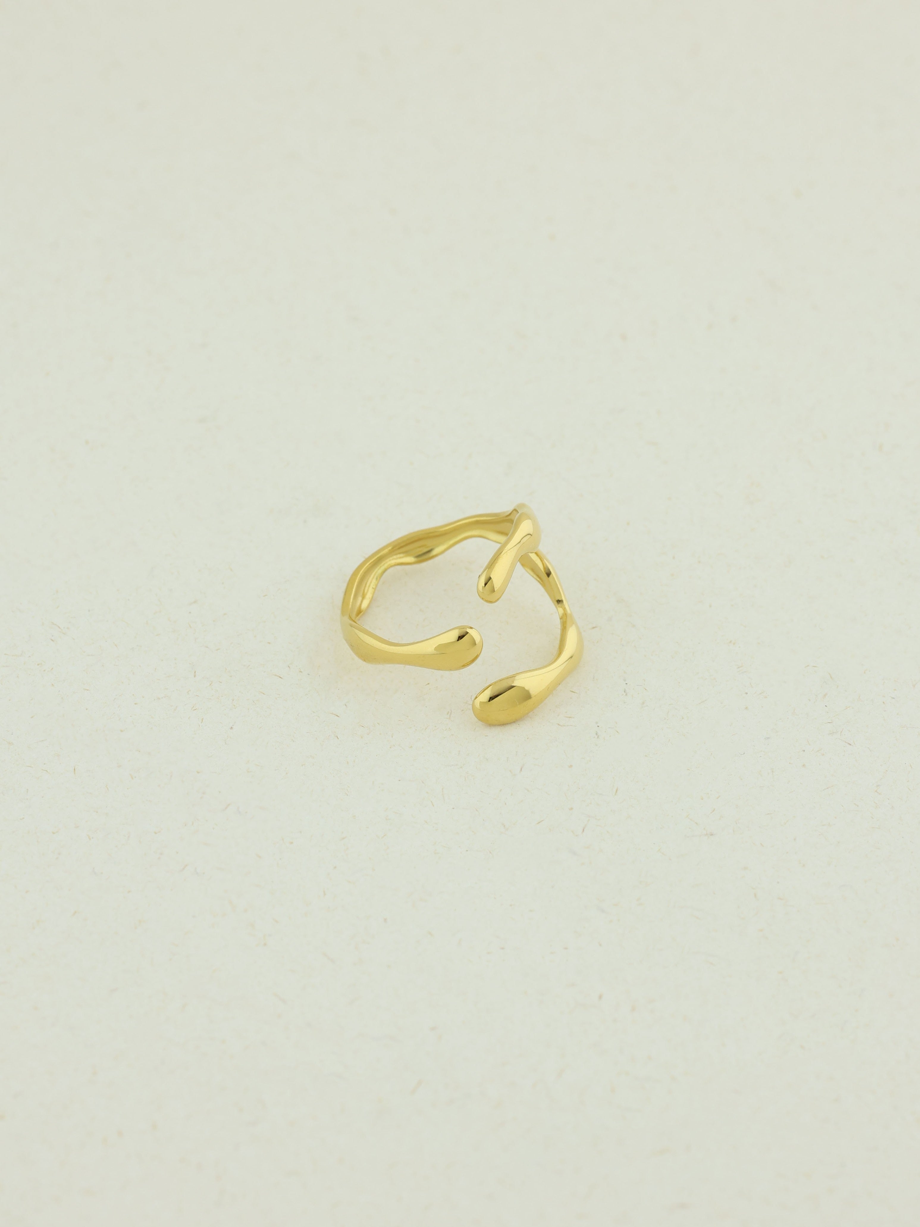 Adjustable Open Gold Ring
