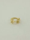 Soft Bloom Petal Open Ring