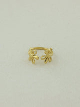 Soft Bloom Petal Open Ring