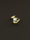 Golden Petal Wrap Ring