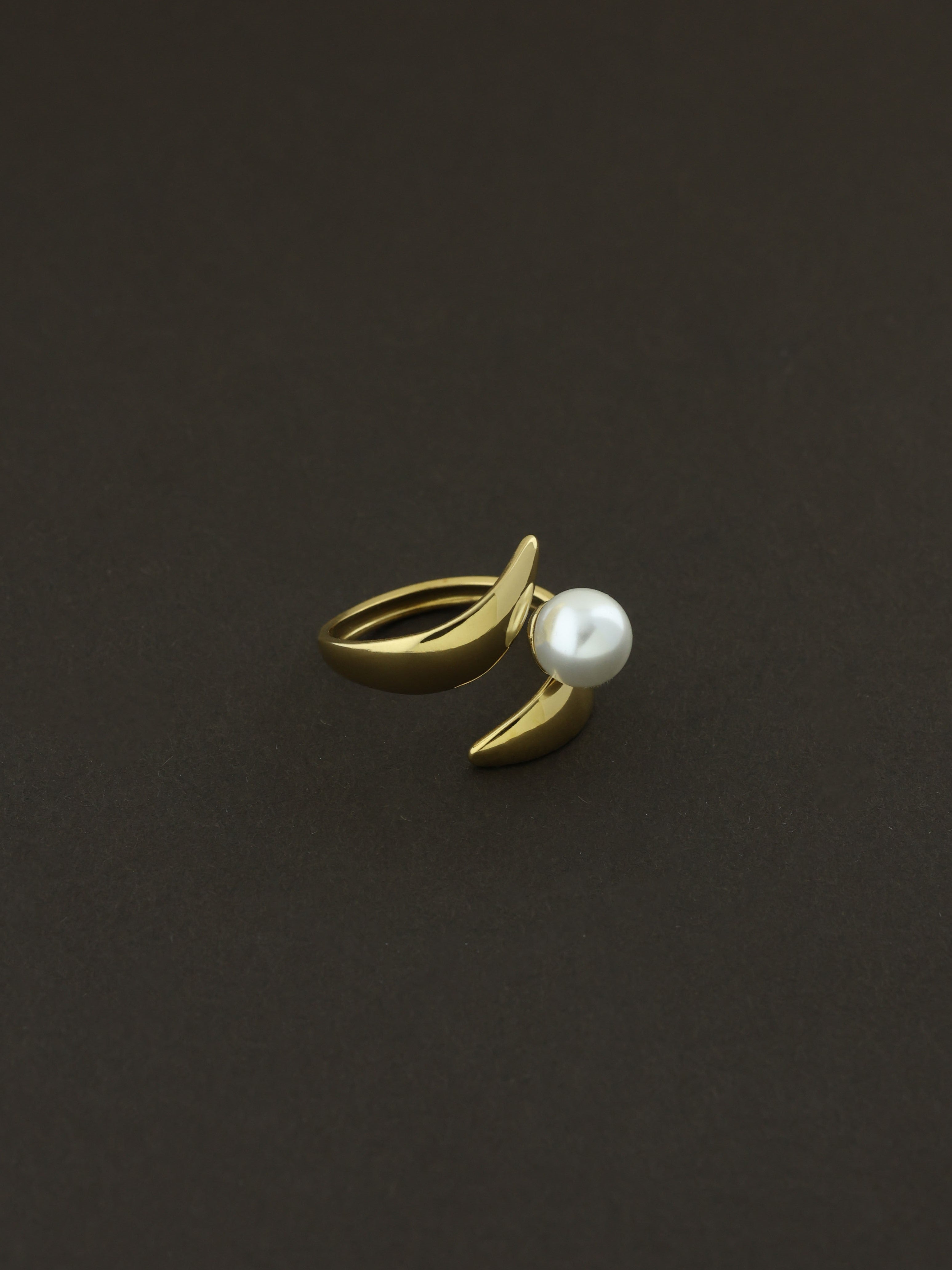 Golden Petal Wrap Ring
