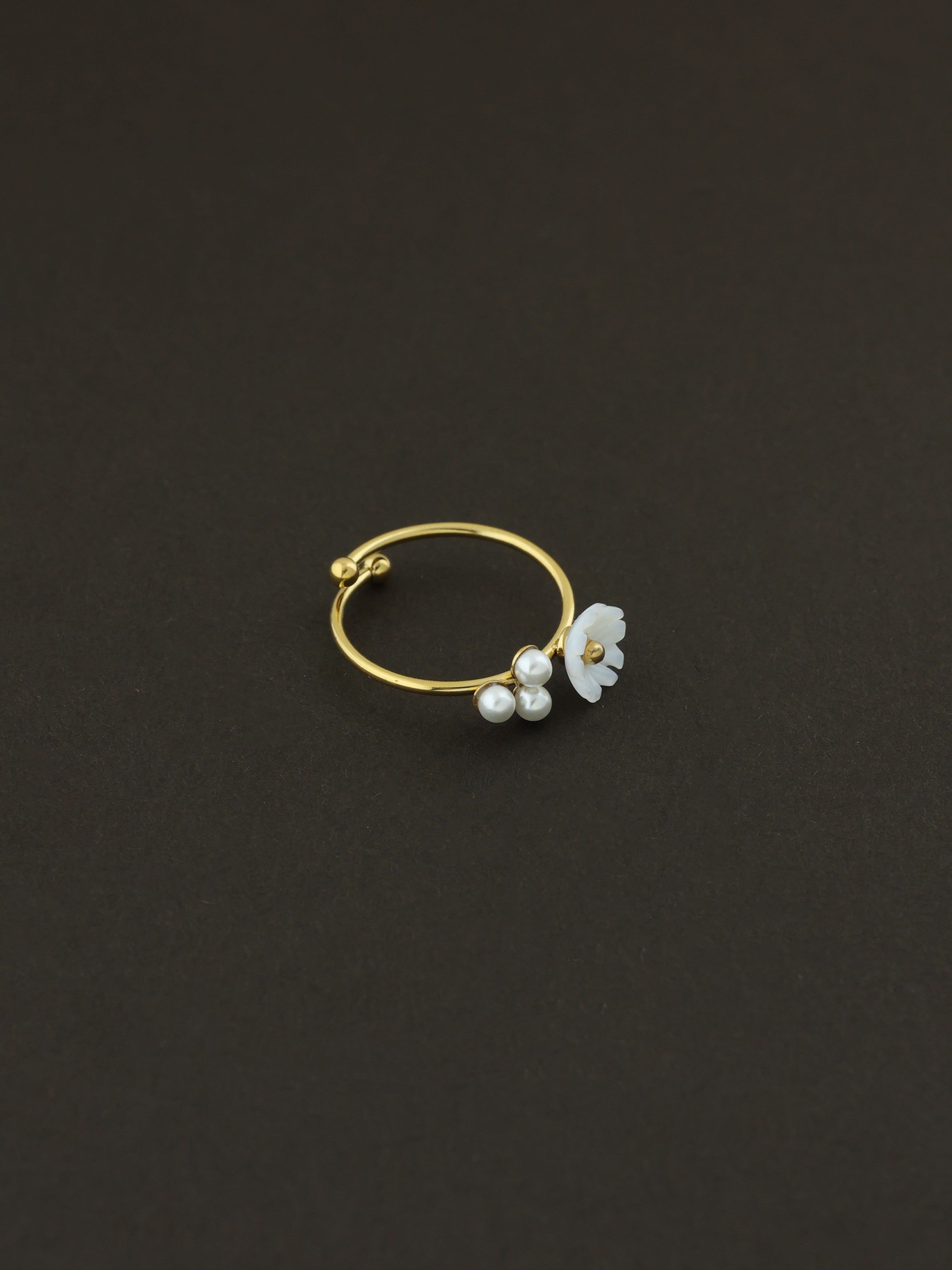 Floral Adjustable Ring