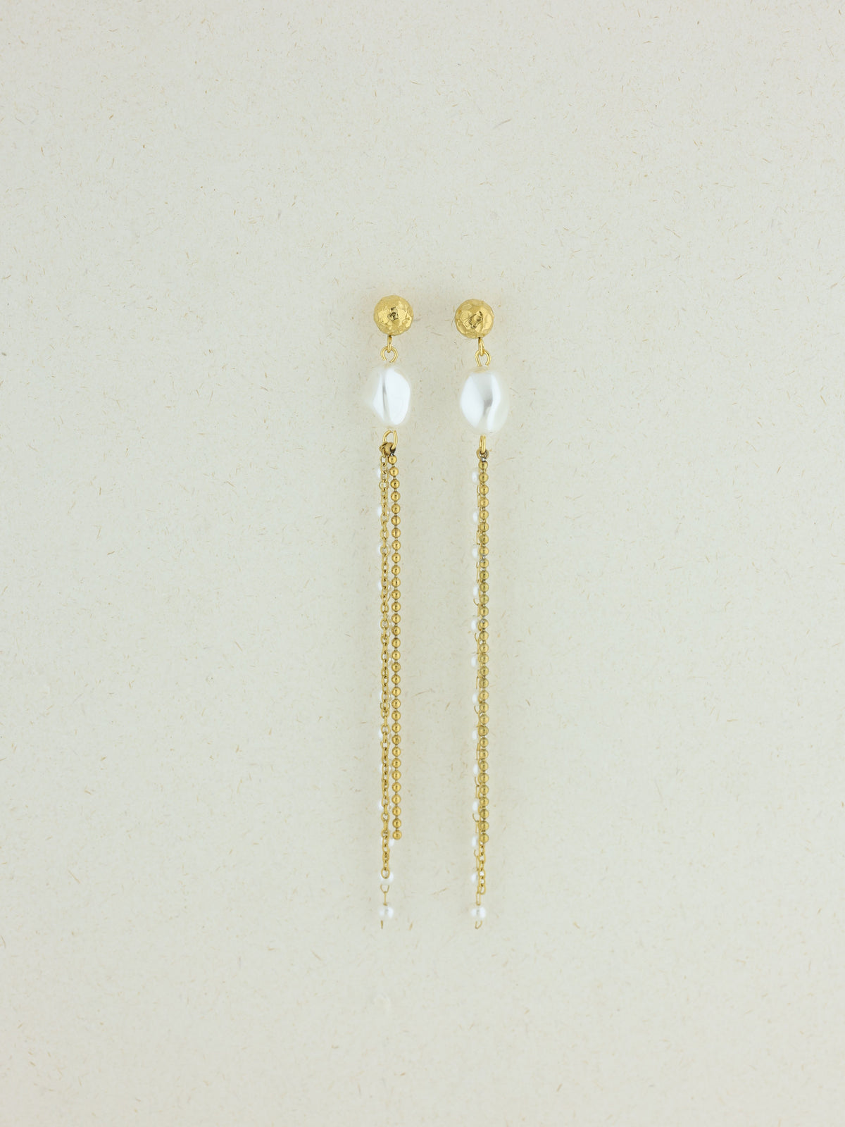 Beaded Cascade Drop Earrings