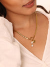 Signature Initial Herringbone Necklace