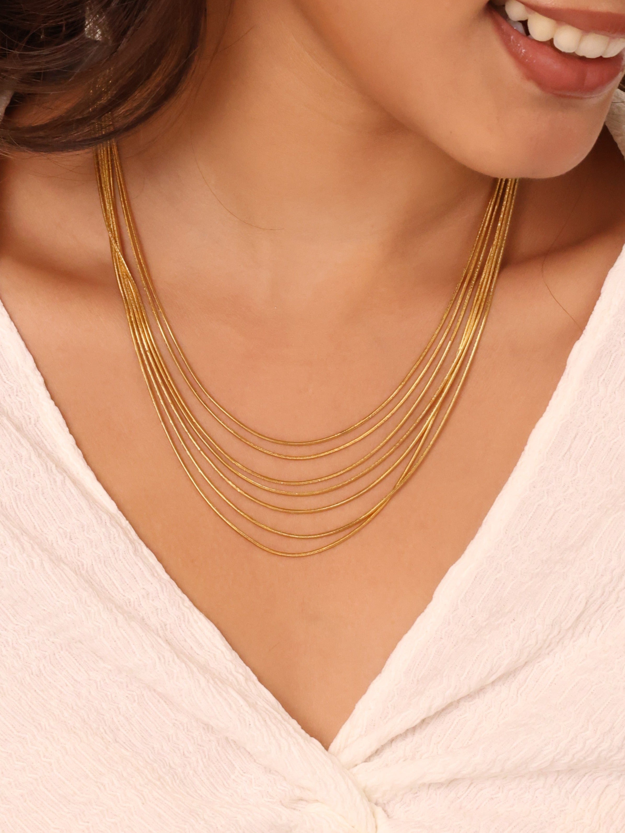 Multi-Strand Layered Necklace