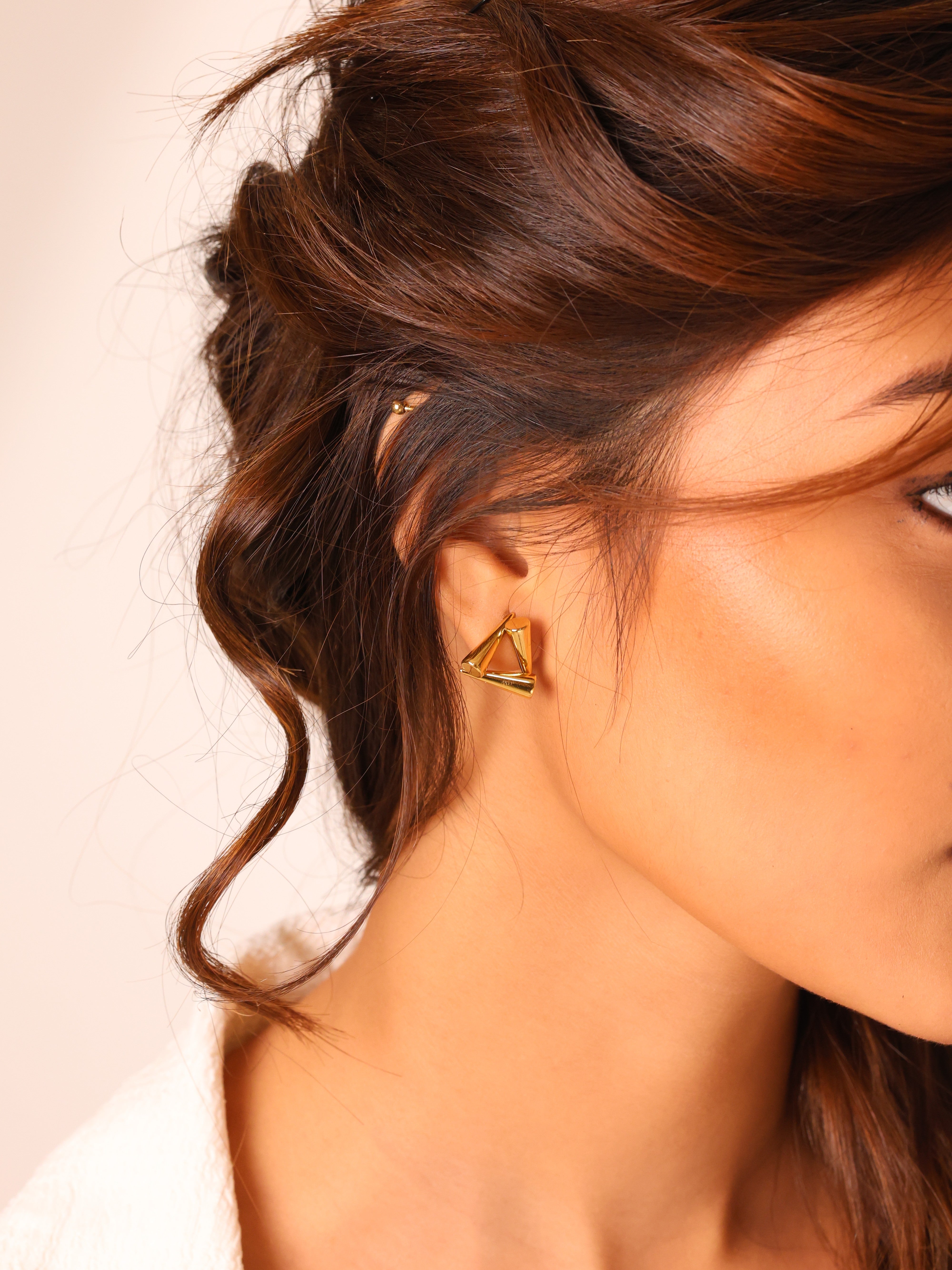 Geometric Triangle Earrings