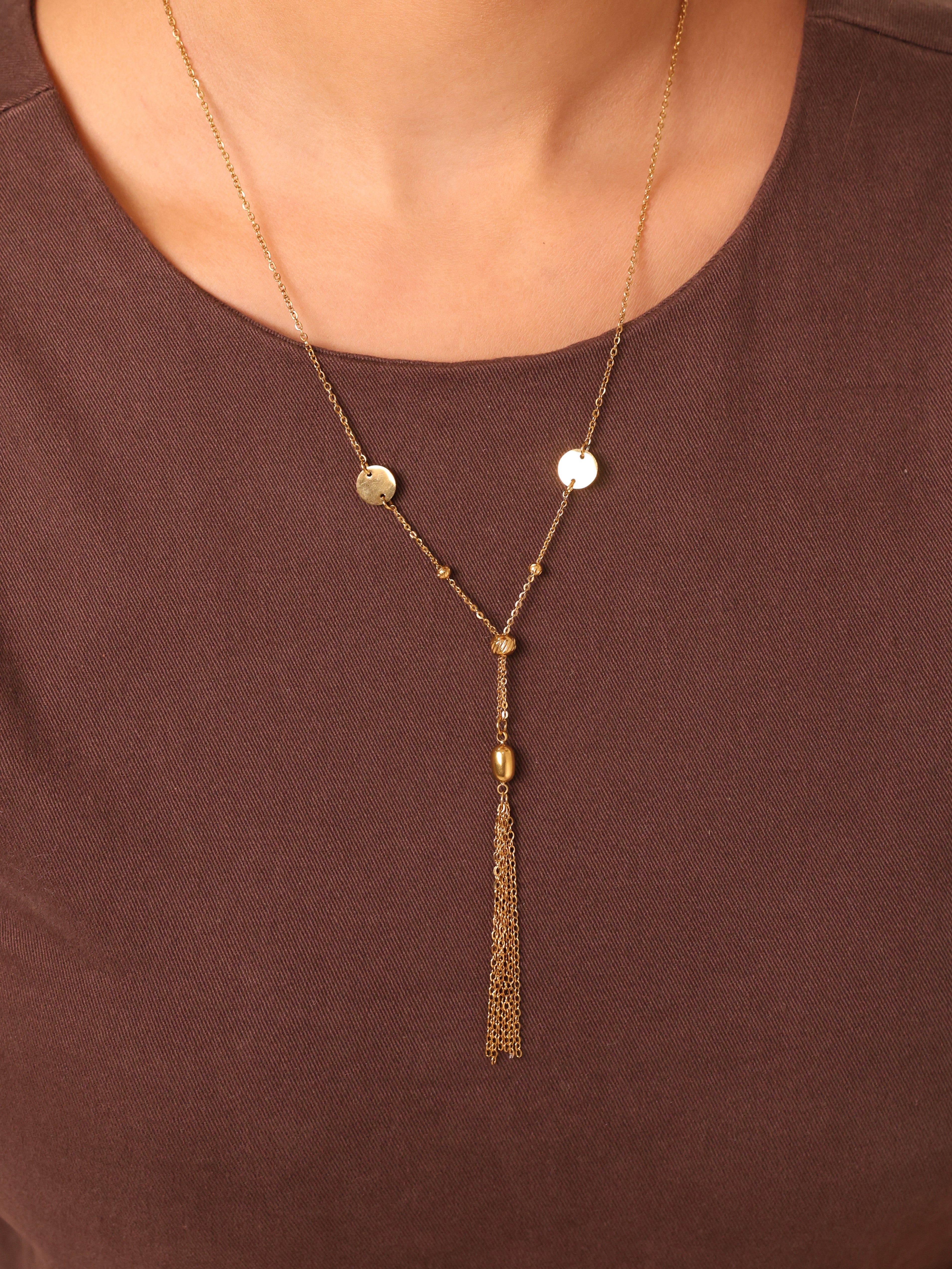 Golden Tassel Necklace